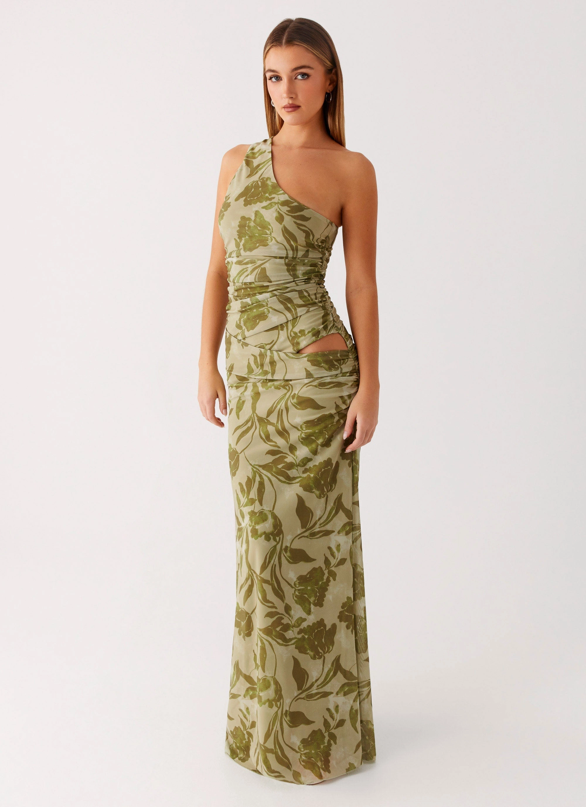 Fall Mood Smart Edge Georgiana Maxi Dress - Jade Fern