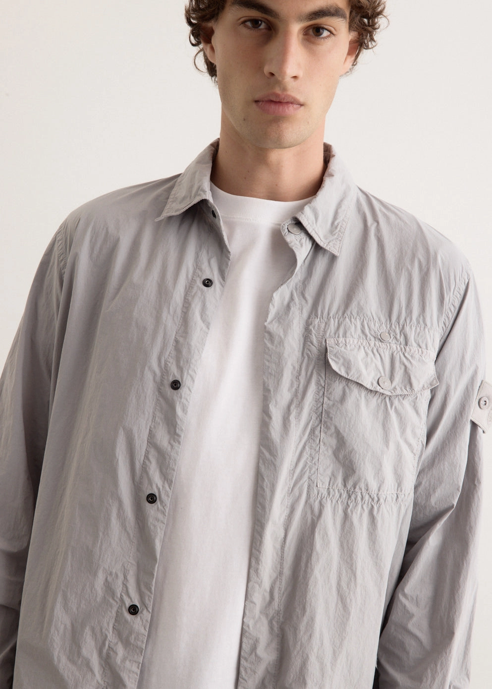 Weatherproof Zippers Teflon Finish Ghost Overdyed Nylon Tela Overshirt