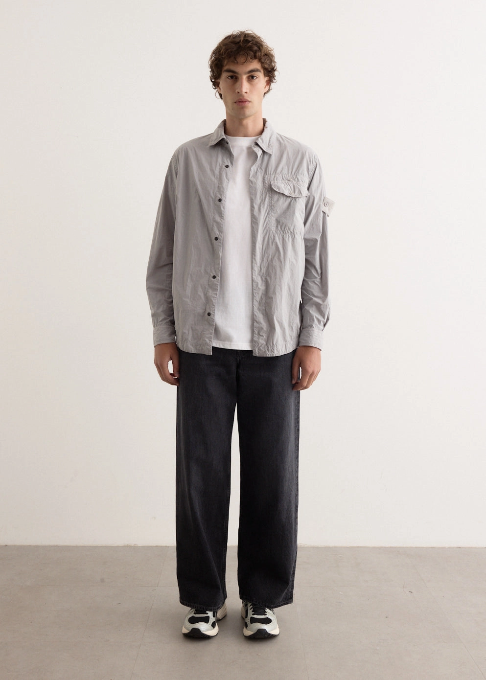 Ghost Overdyed Nylon Tela Overshirt understated look Ergonomic Armhole Cut