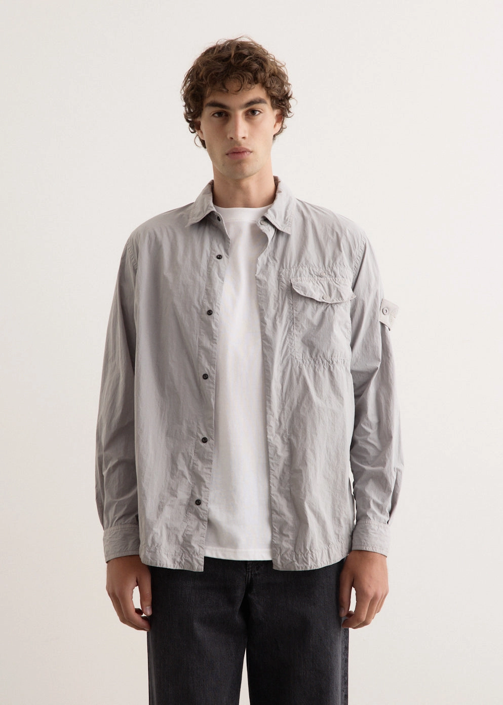 Trendy Feel Ghost Overdyed Nylon Tela Overshirt