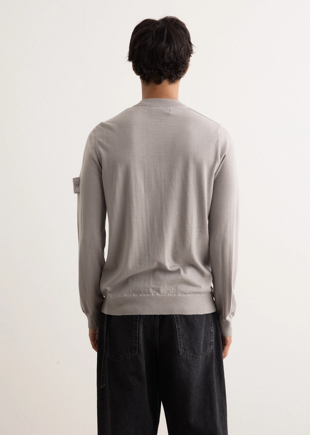Ghost Pure Wool Crewneck Knit Stretch Flexibility Clean Style