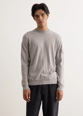 Low Impact Manufacturing Urban Trendy Ghost Pure Wool Crewneck Knit