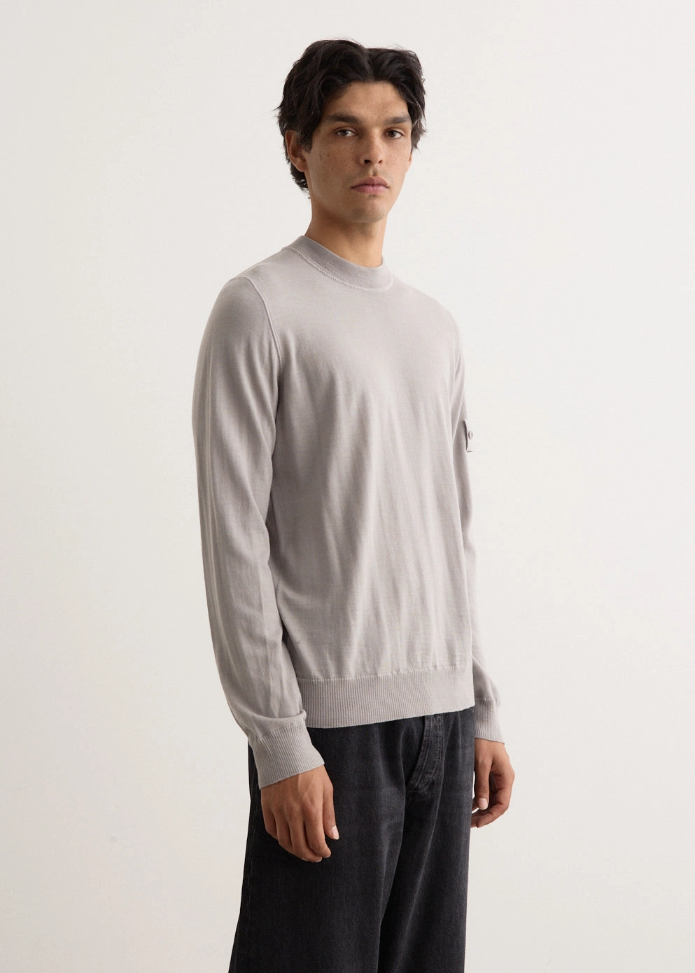 Outdoor Comforted Ghost Pure Wool Crewneck Knit