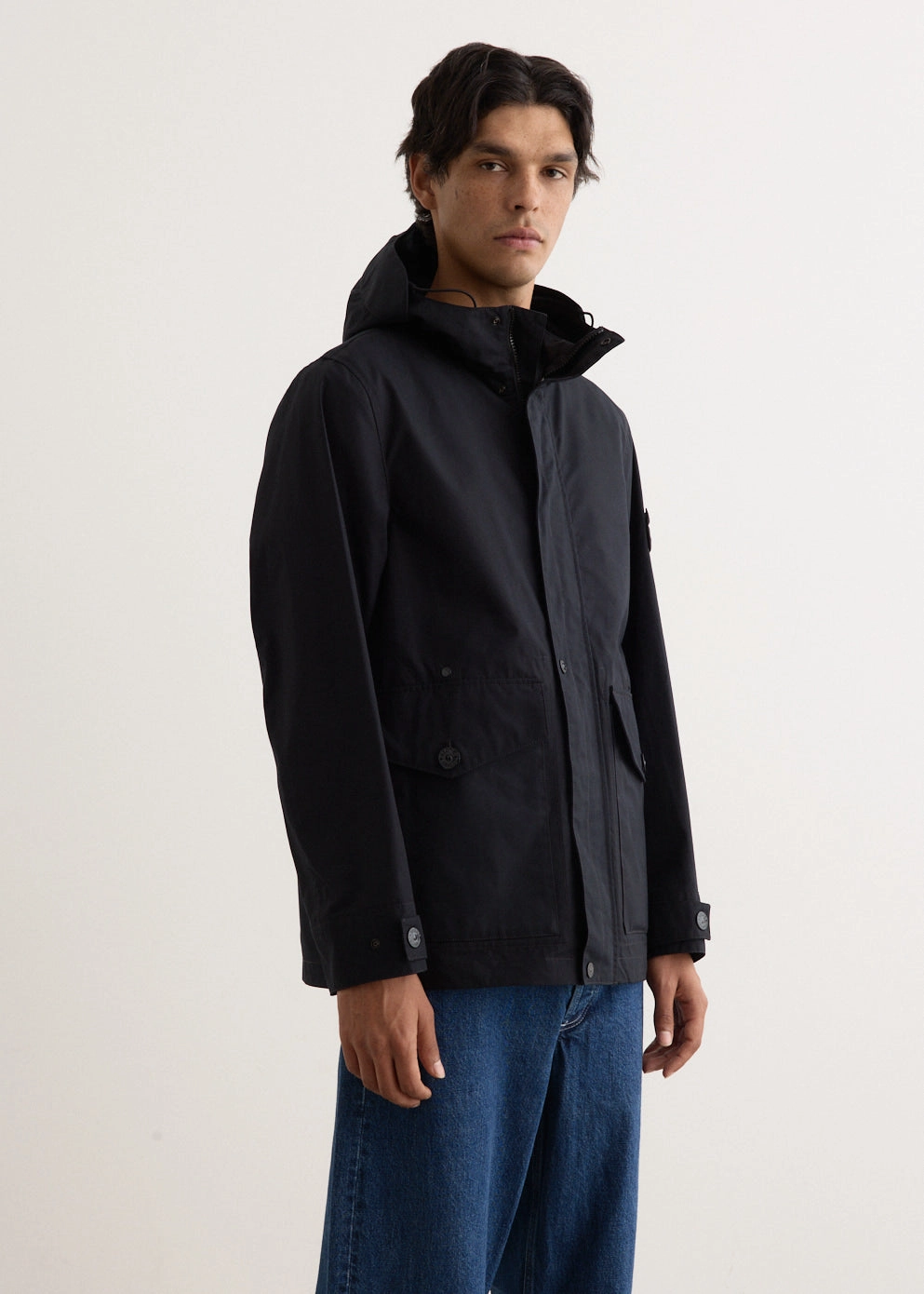 Ghost Weatherproof Cotton Short Jacket Convertible Collar Warm Lining