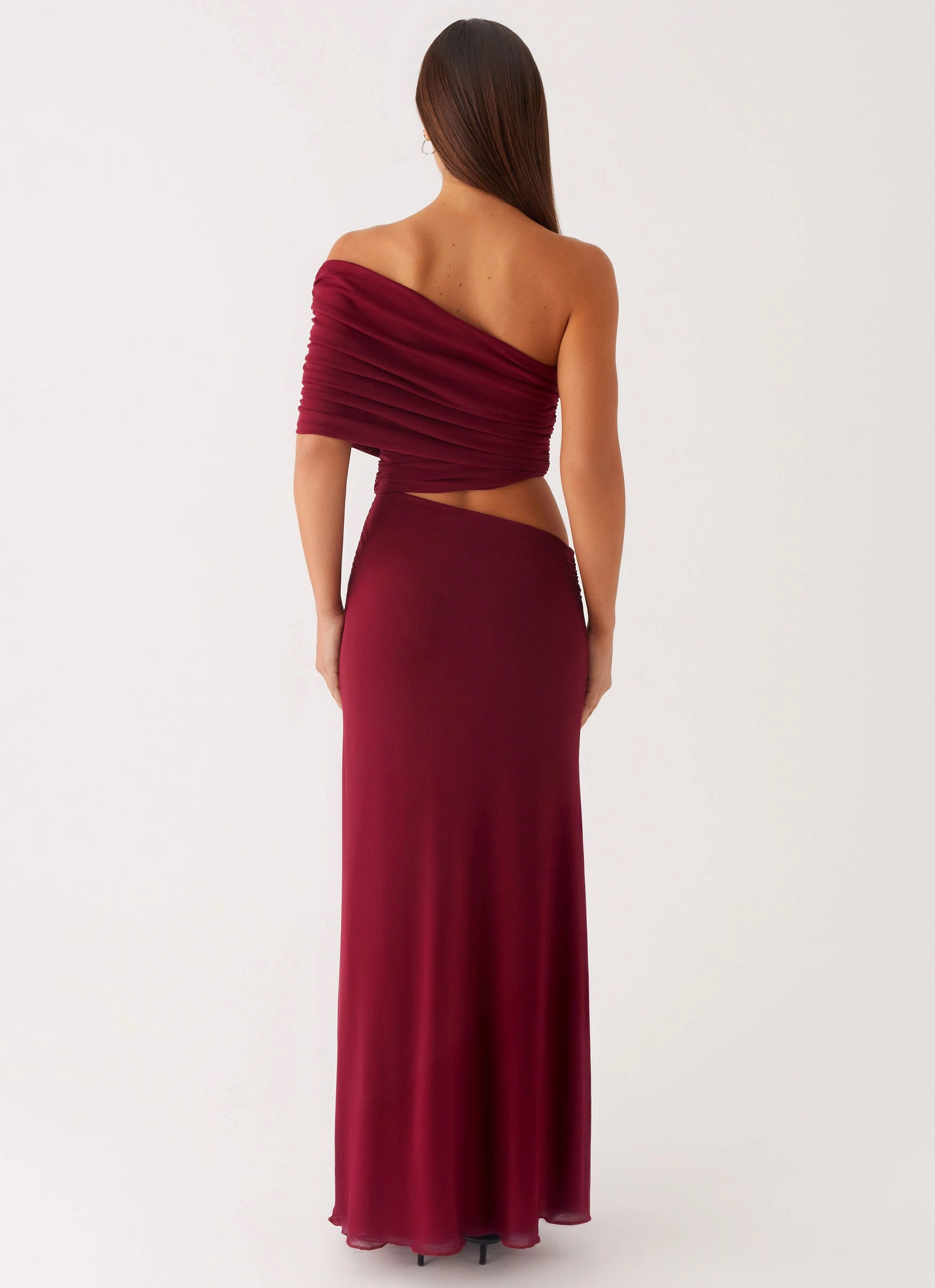 Gillian Maxi Dress - Maroon Whimsical Mood Red Carpet