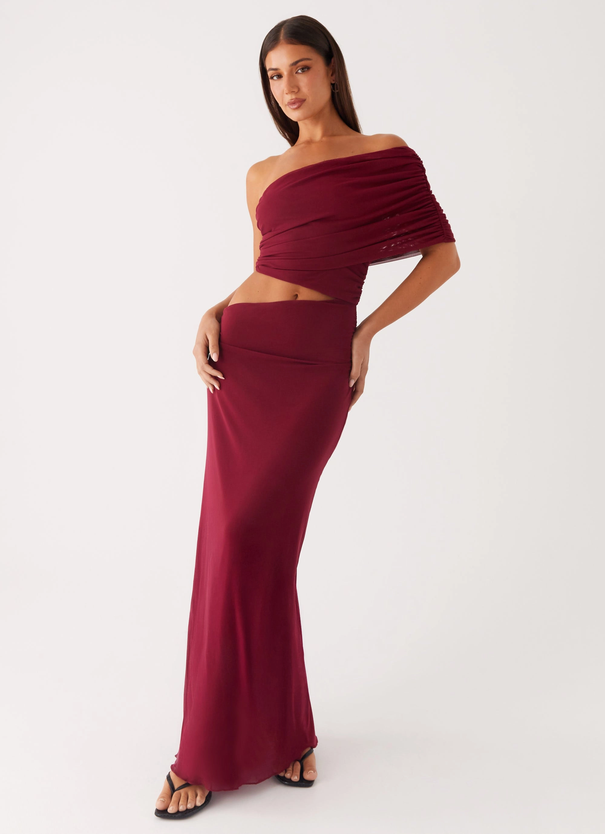Polished Details Essential Piece Gillian Maxi Dress - Maroon