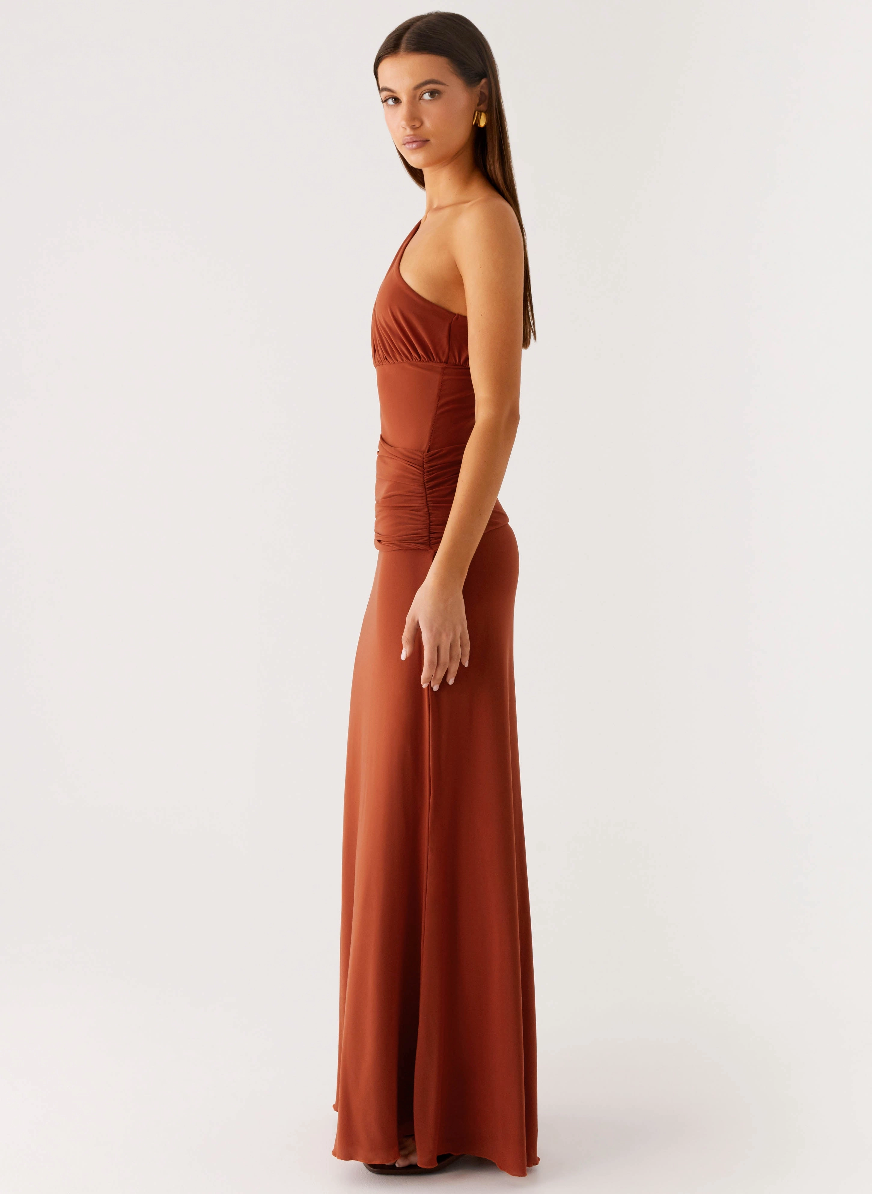 Glimmer Maxi Dress - Rust Soft Material All weather