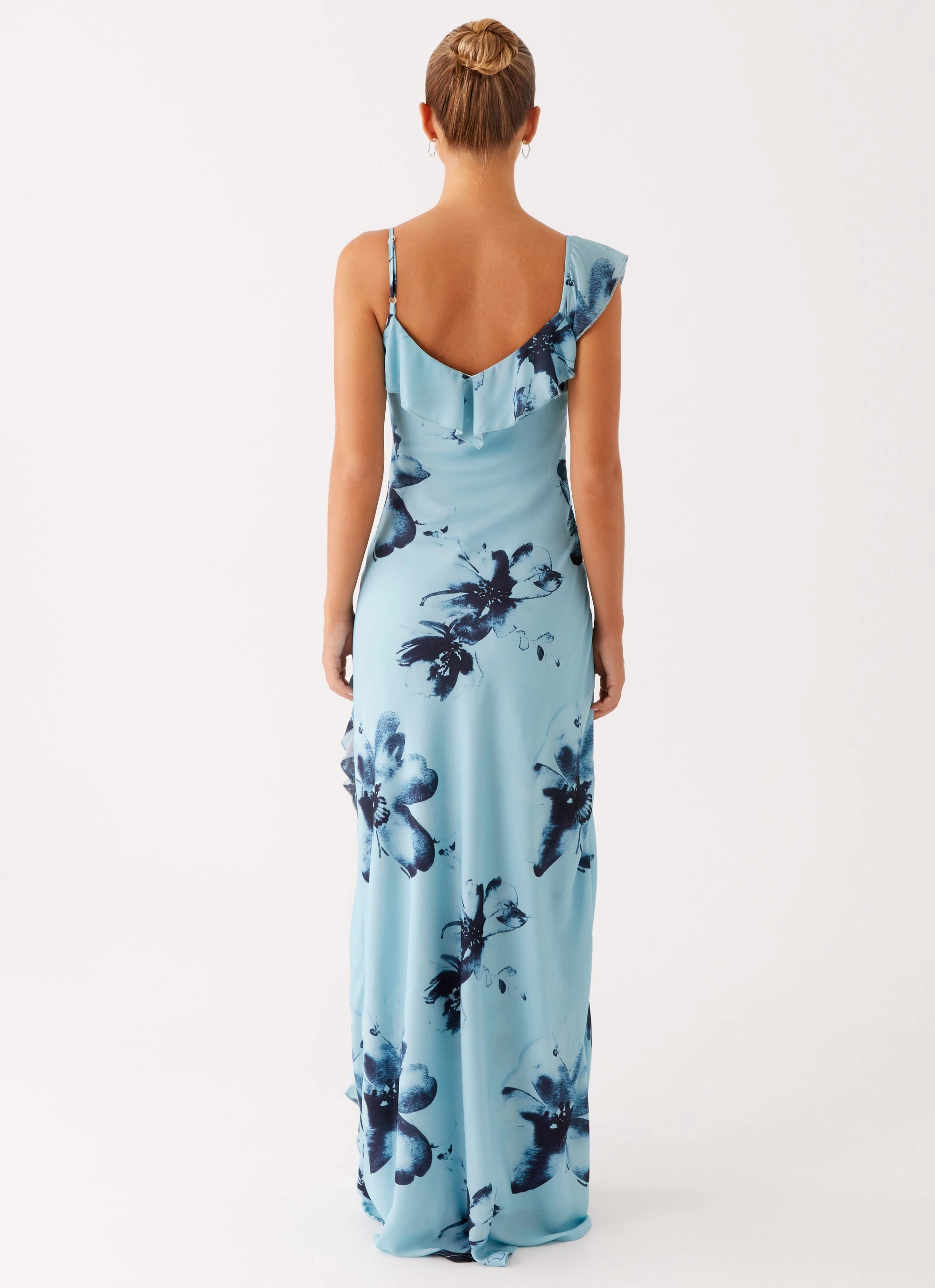 Easy Style Goldsmith Maxi Dress - Blue Black Floral