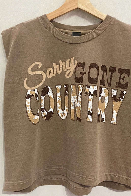 Luxury clothing Gone Country Muscle Tee S-XL