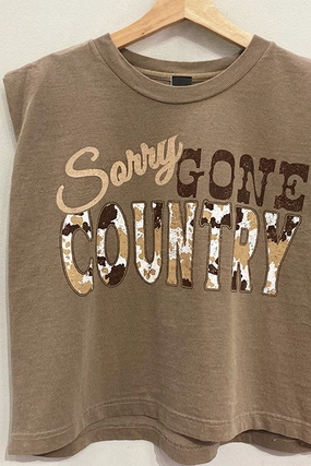 Luxury clothing Gone Country Muscle Tee S-XL