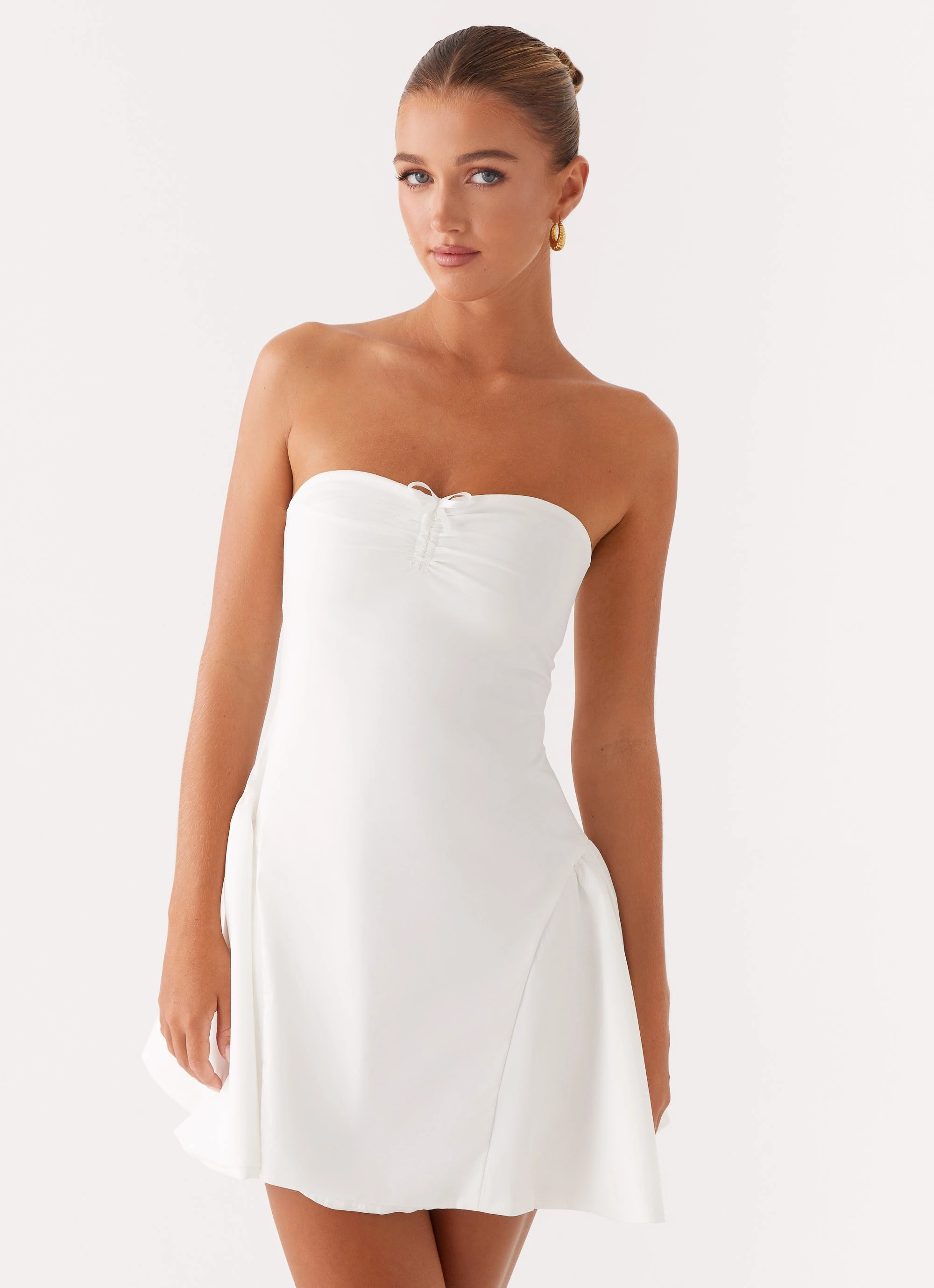 Lucille Mini Dress - White Chic Rhythm Fashionable appearance