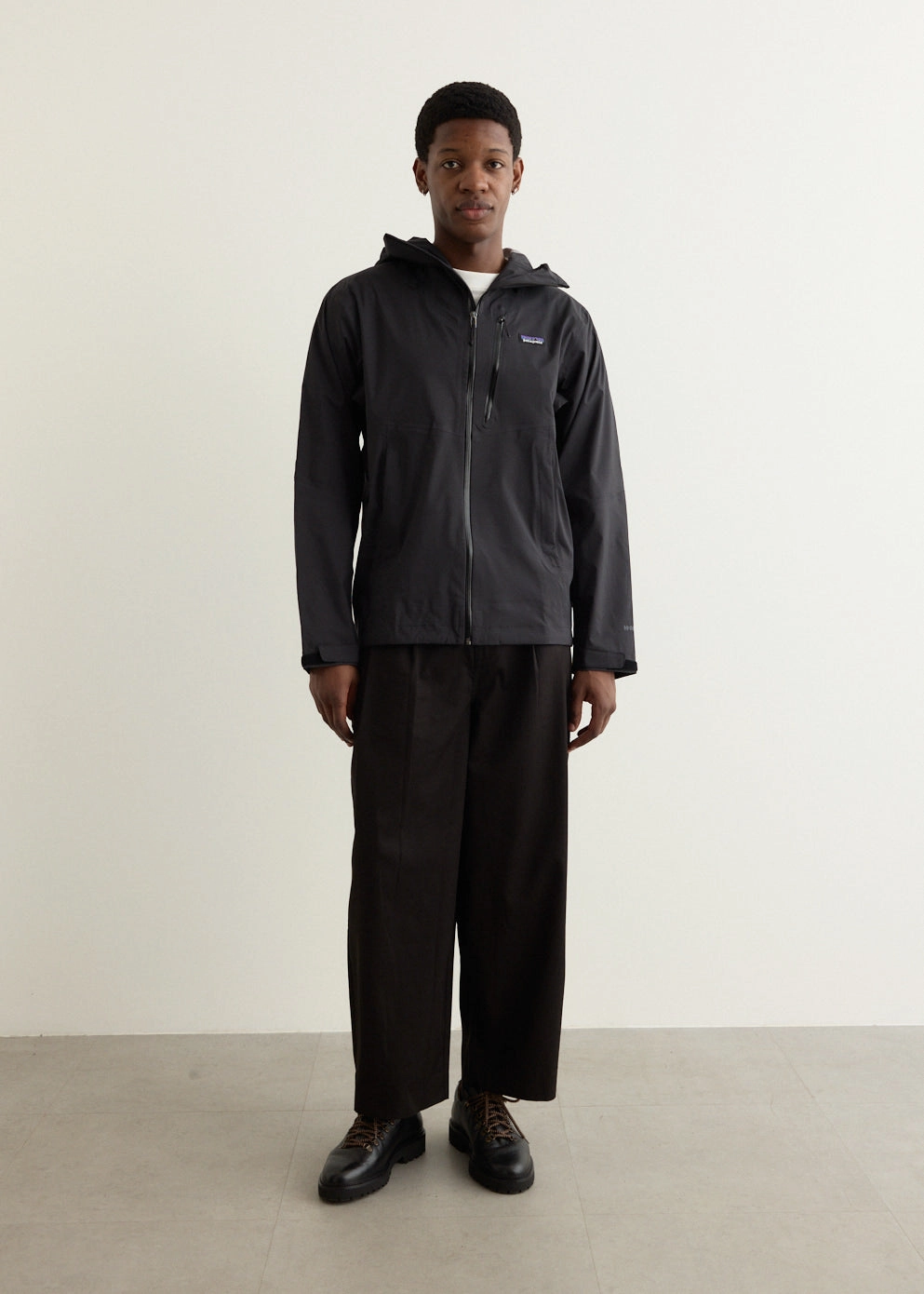 Granite Crest Rain Jacket Notch Lapel Mild Day Outfit