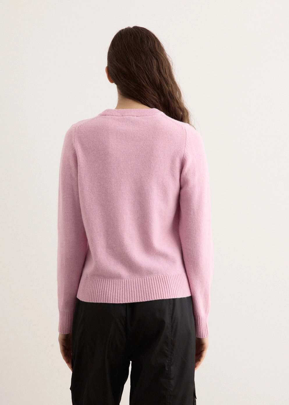 Graphic Wool Mix Poodle Crewneck Mood Booster