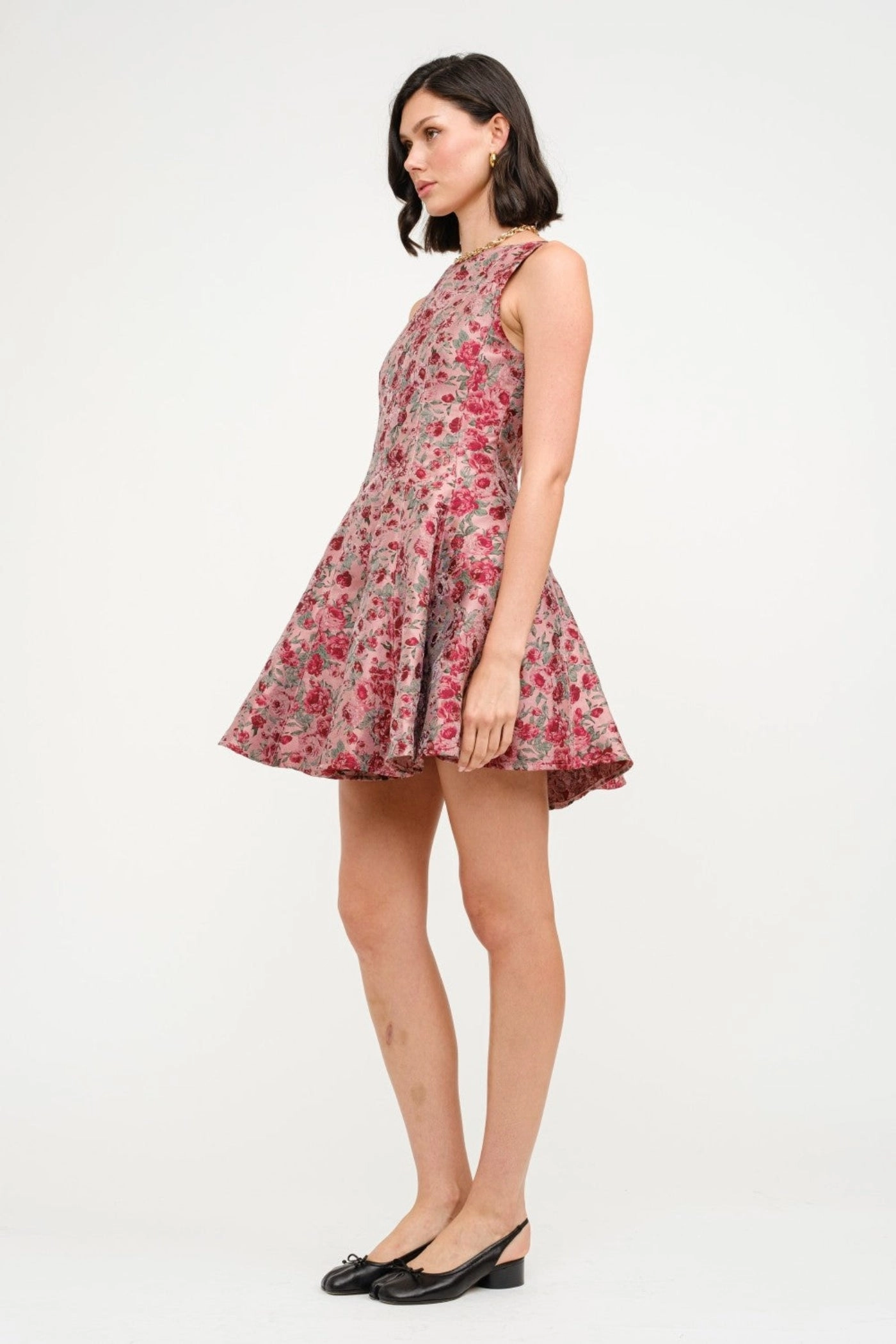 Contemporary Vibe Sophisticated Style CECILIA JACQUARD MINI DRESS