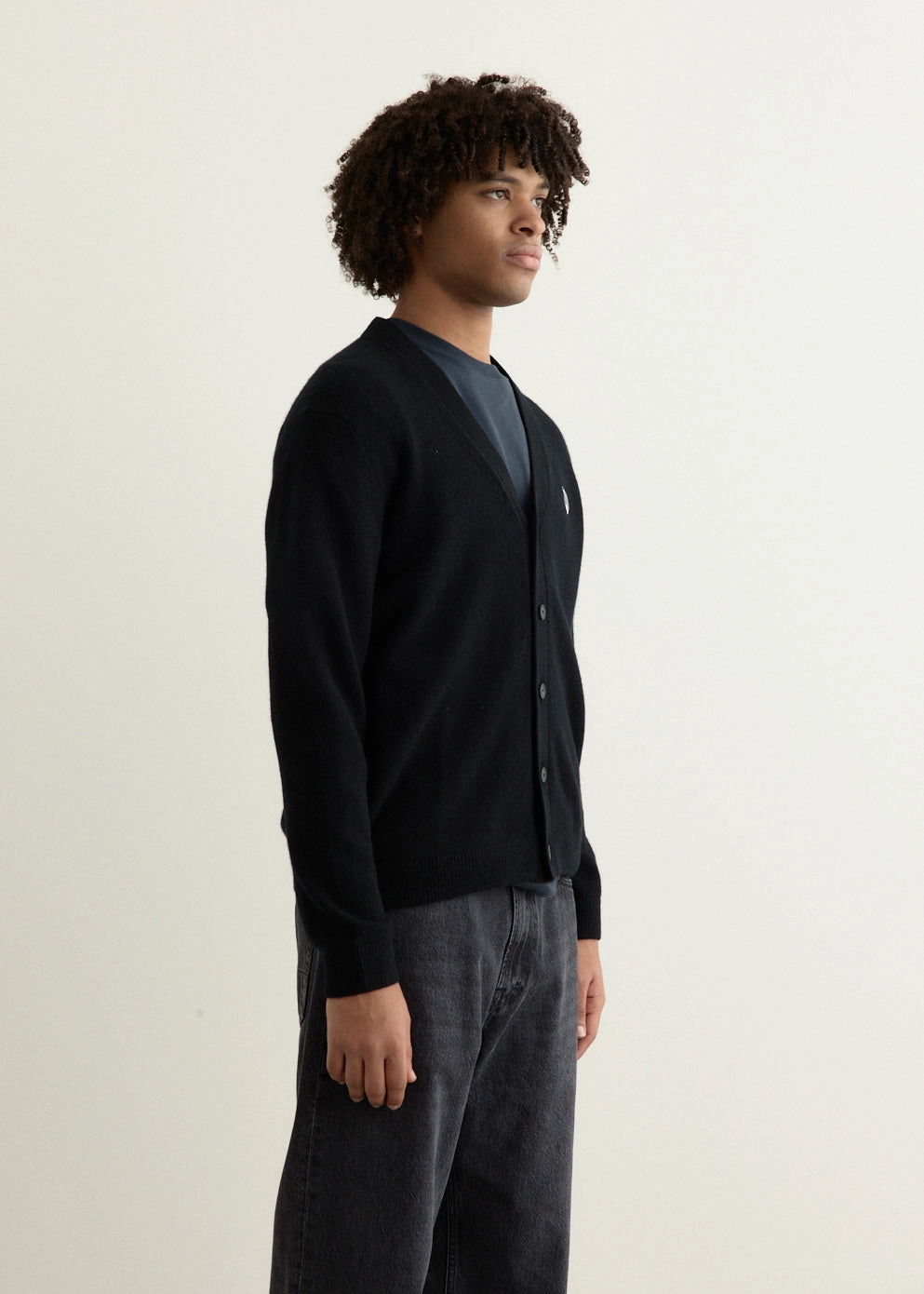 Reflective Zippers Flexible Insulation Grey Fox Head Patch Comfort Cardigan