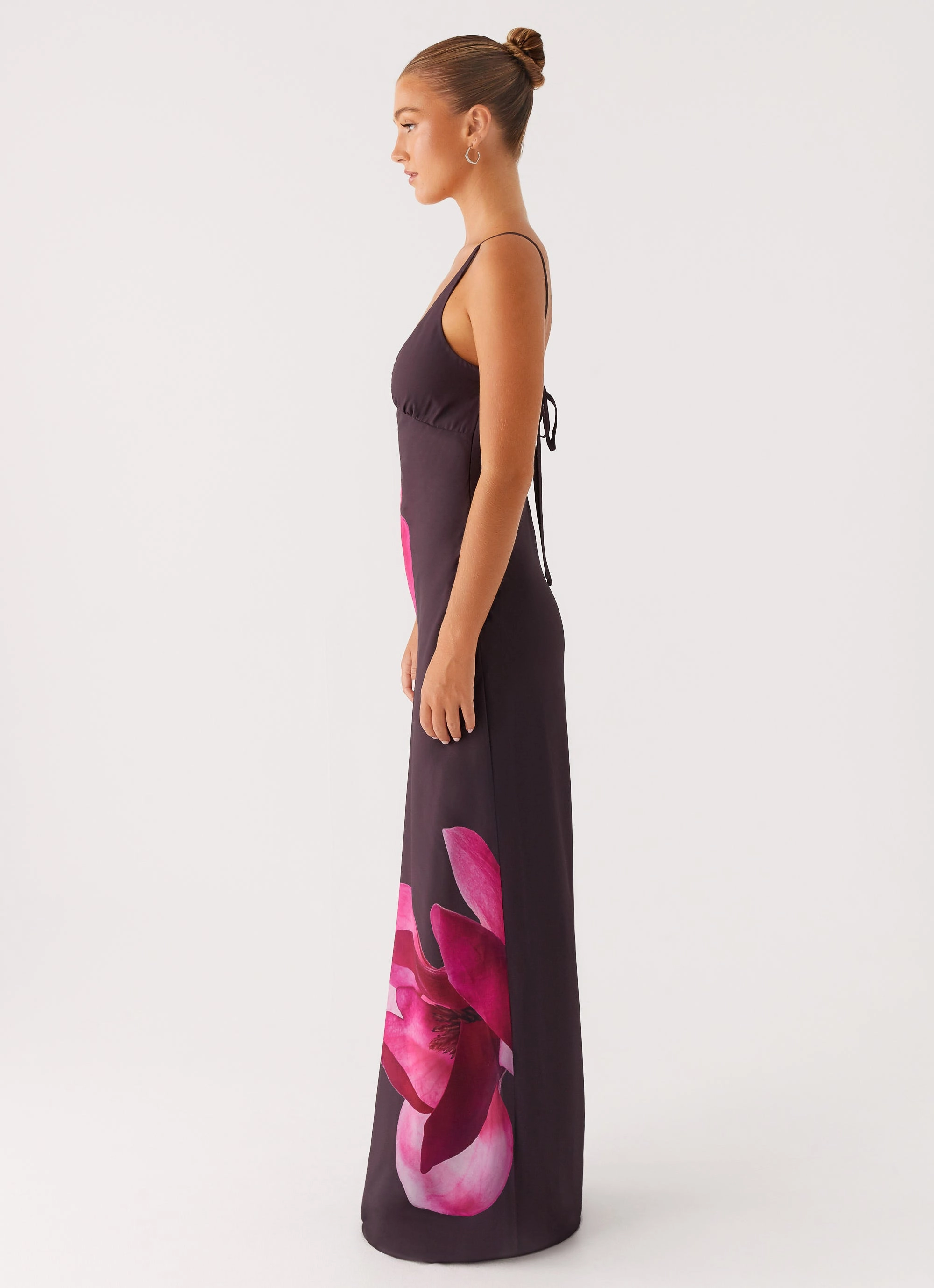 Soft touch evening dress Griselda Maxi Dress - Dark Chocolate