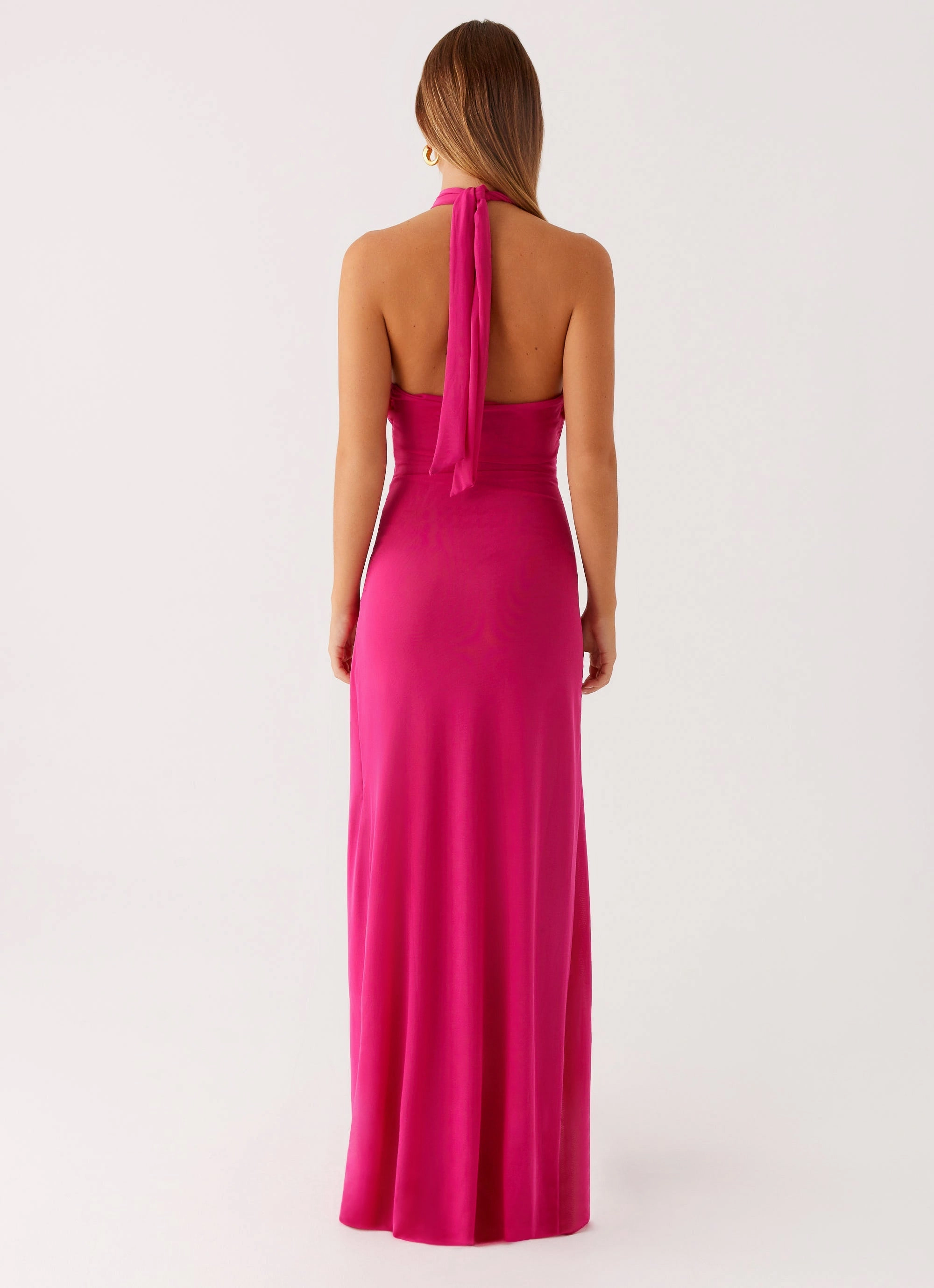 Ericka Maxi Dress - Hot Pink Evening Vibe Timeless Beauty