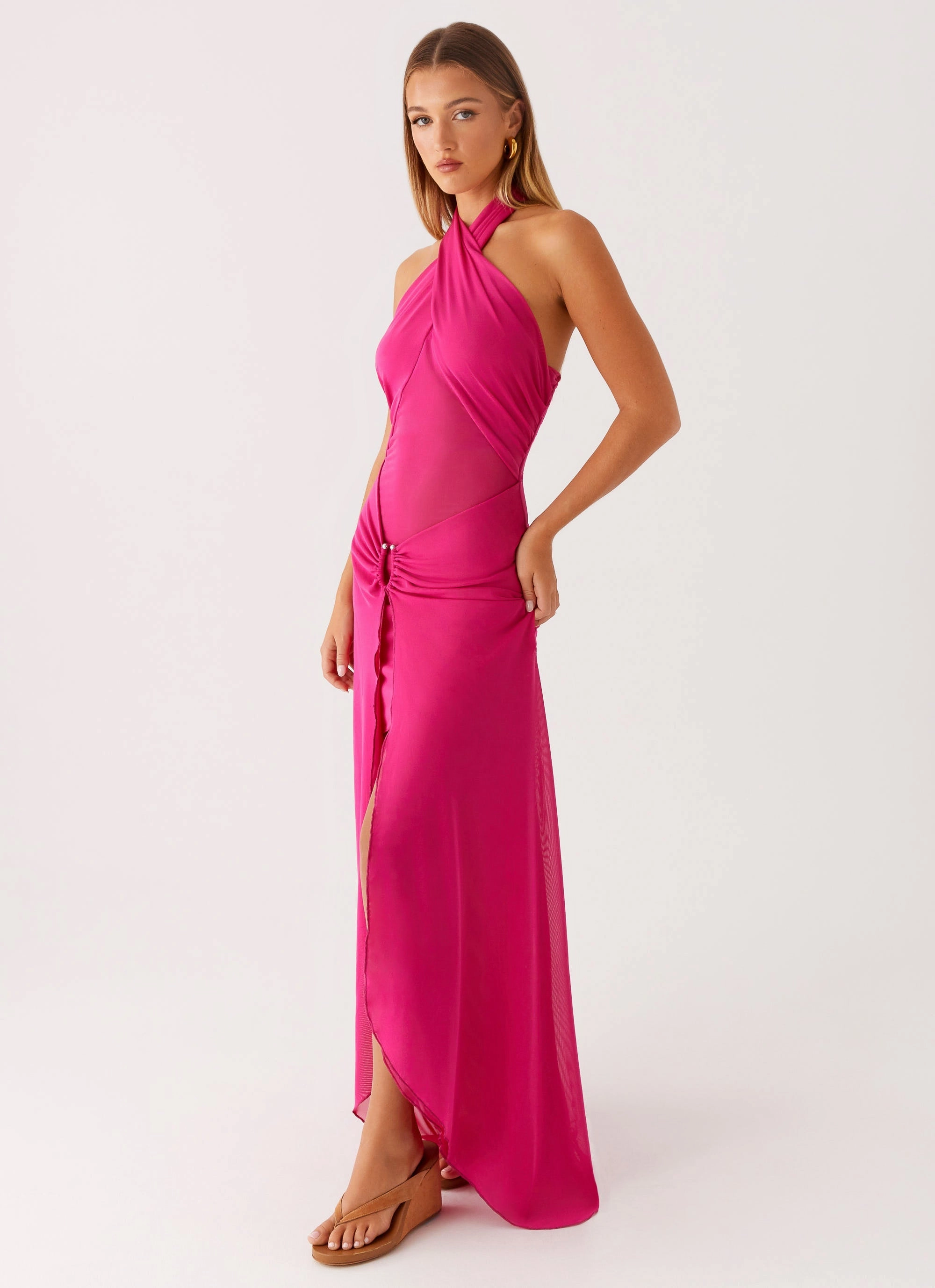 Ericka Maxi Dress - Hot Pink elegant design