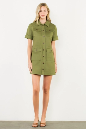 Perfect Layering HANNAH UTILITY MINI DRESS