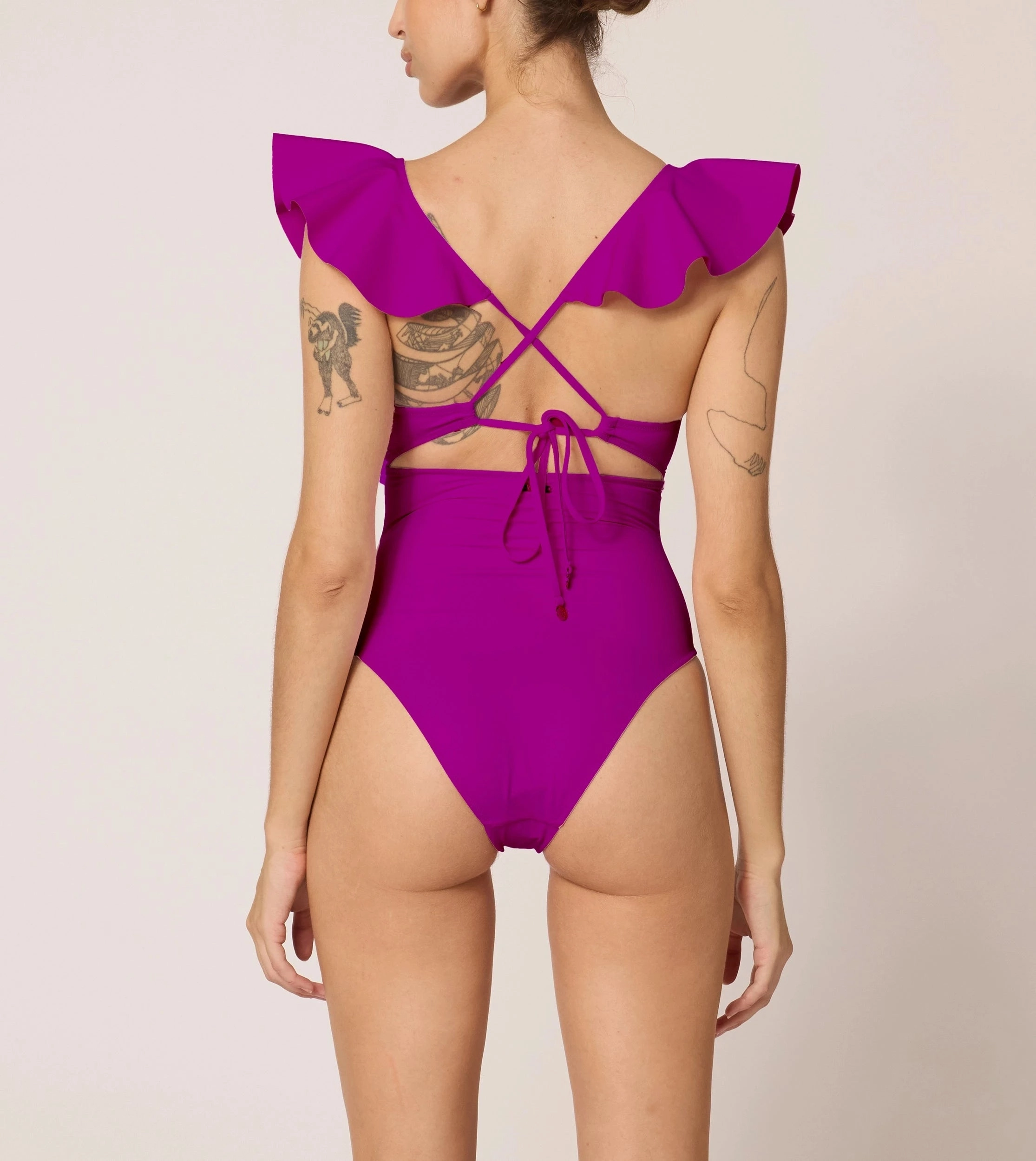 Harlow One Piece | Deep Orchid Rash Free Lining