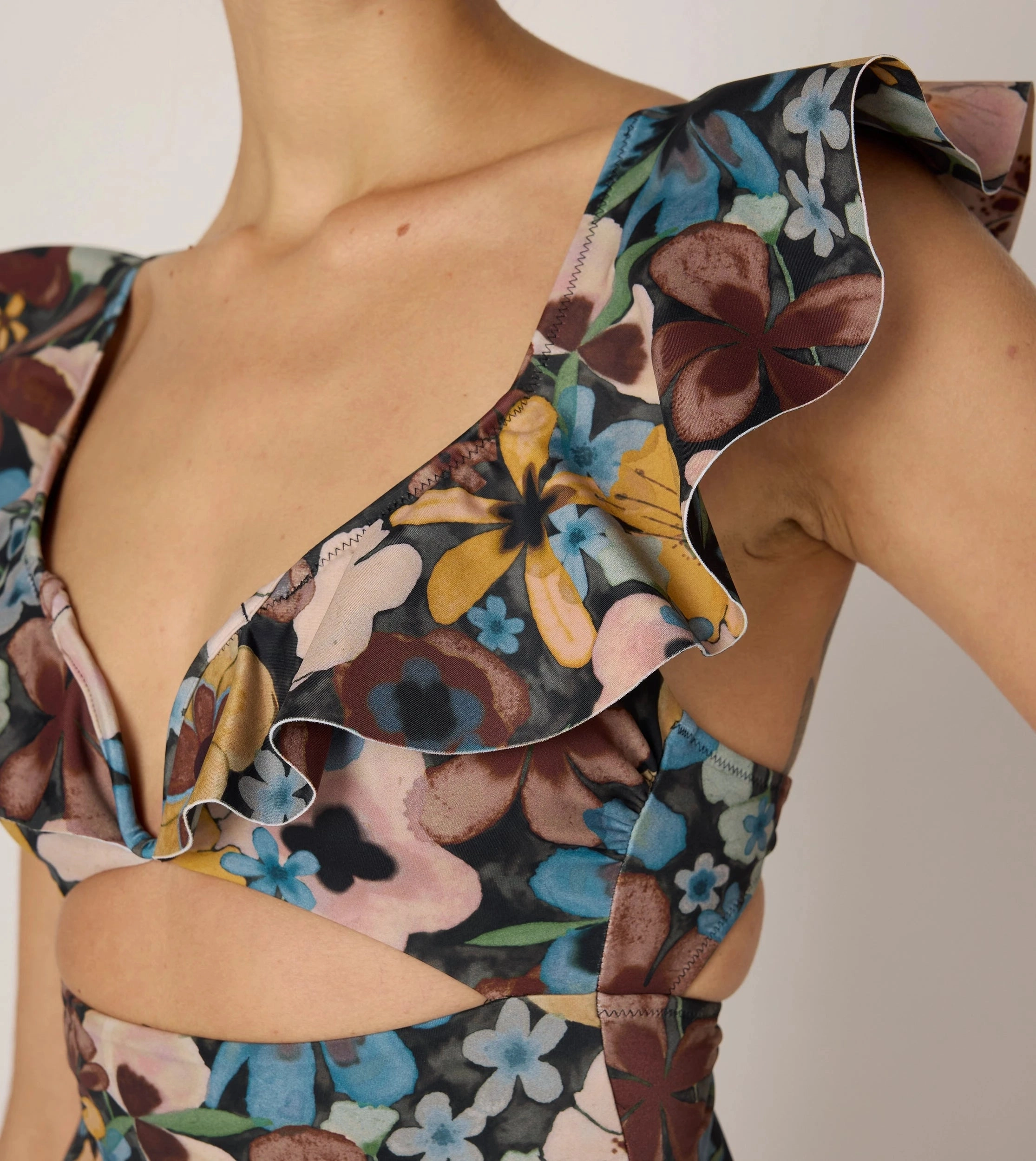 Water Ready Roll Resistant Waistline Harlow One Piece | Foraged Violets