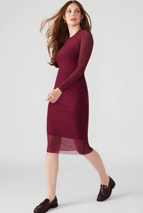 Hailee Dress in Wine everyday elegance Festive Wear