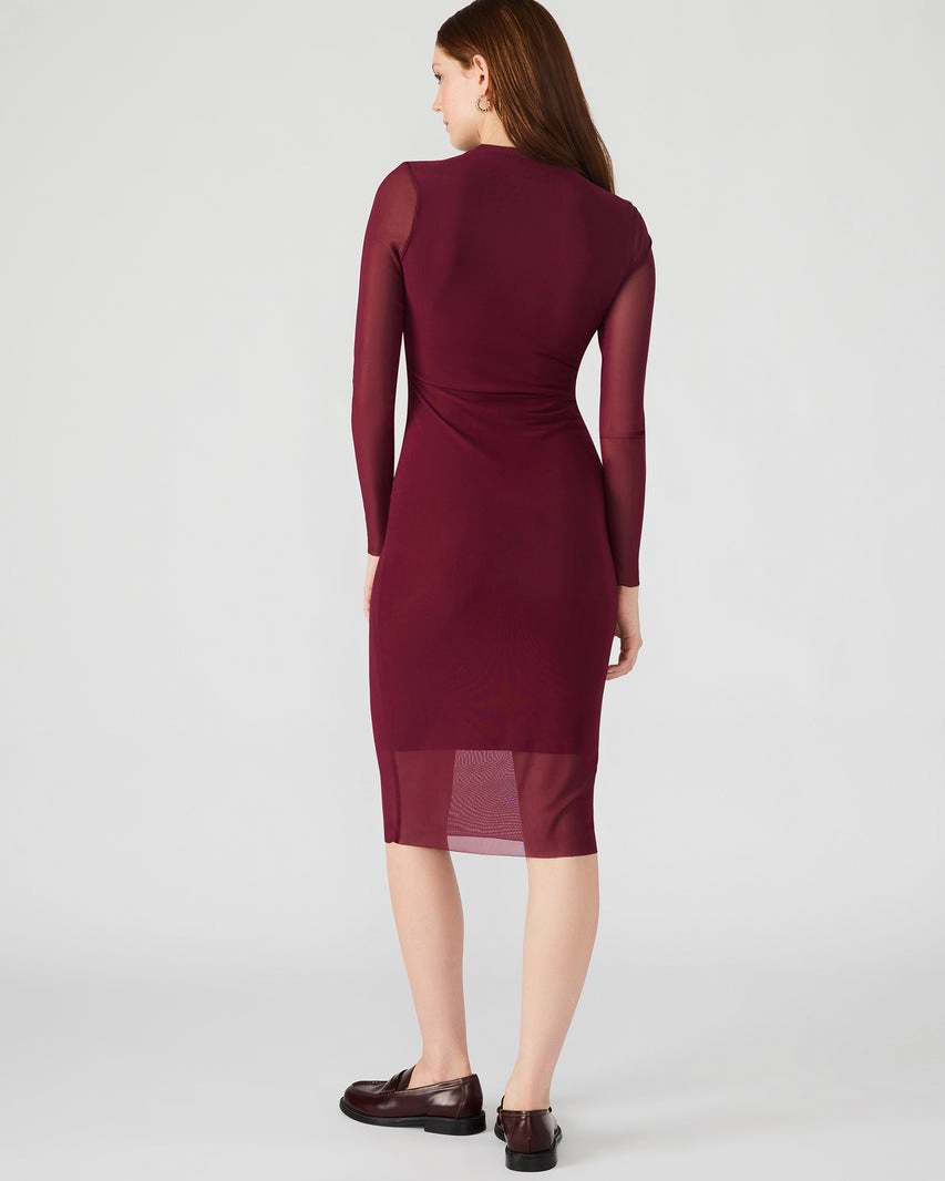 Hailee Dress in Wine Work Pairing