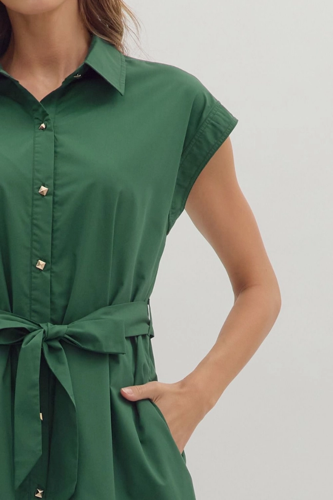 Harriet Button Front Midi Dress packable