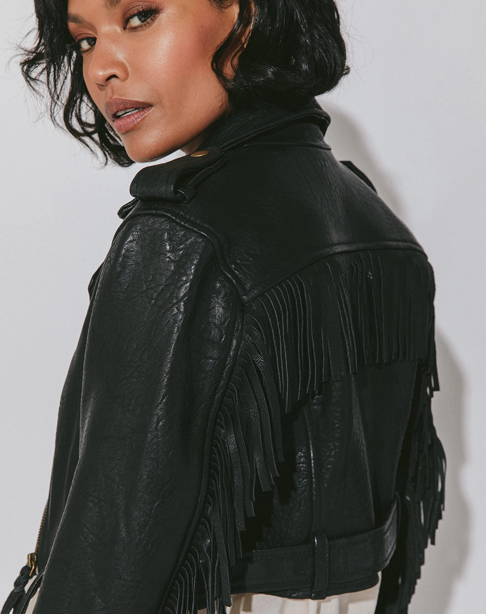 Harrison Leather Jacket | Black Essential Fashion