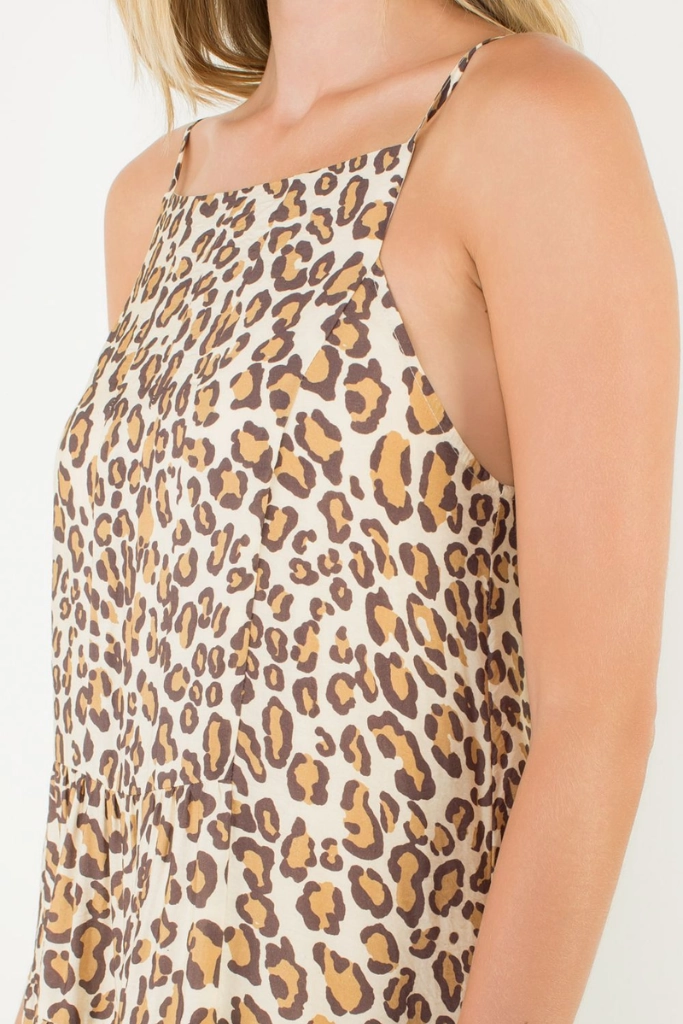 Sleek Design Easy to Wear Hattie Leopard Print Maxi Dress