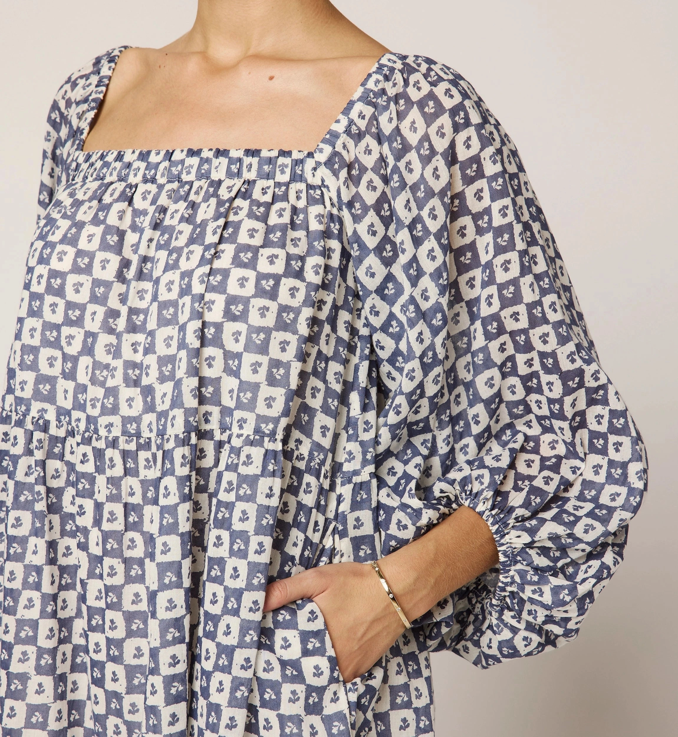 Hattie Mini Dress | Piazze Check Relax Form