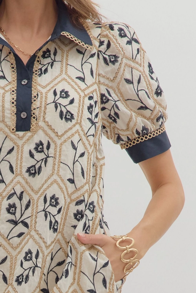 Hazel Floral Printed Mini Dress Perfect for Layering