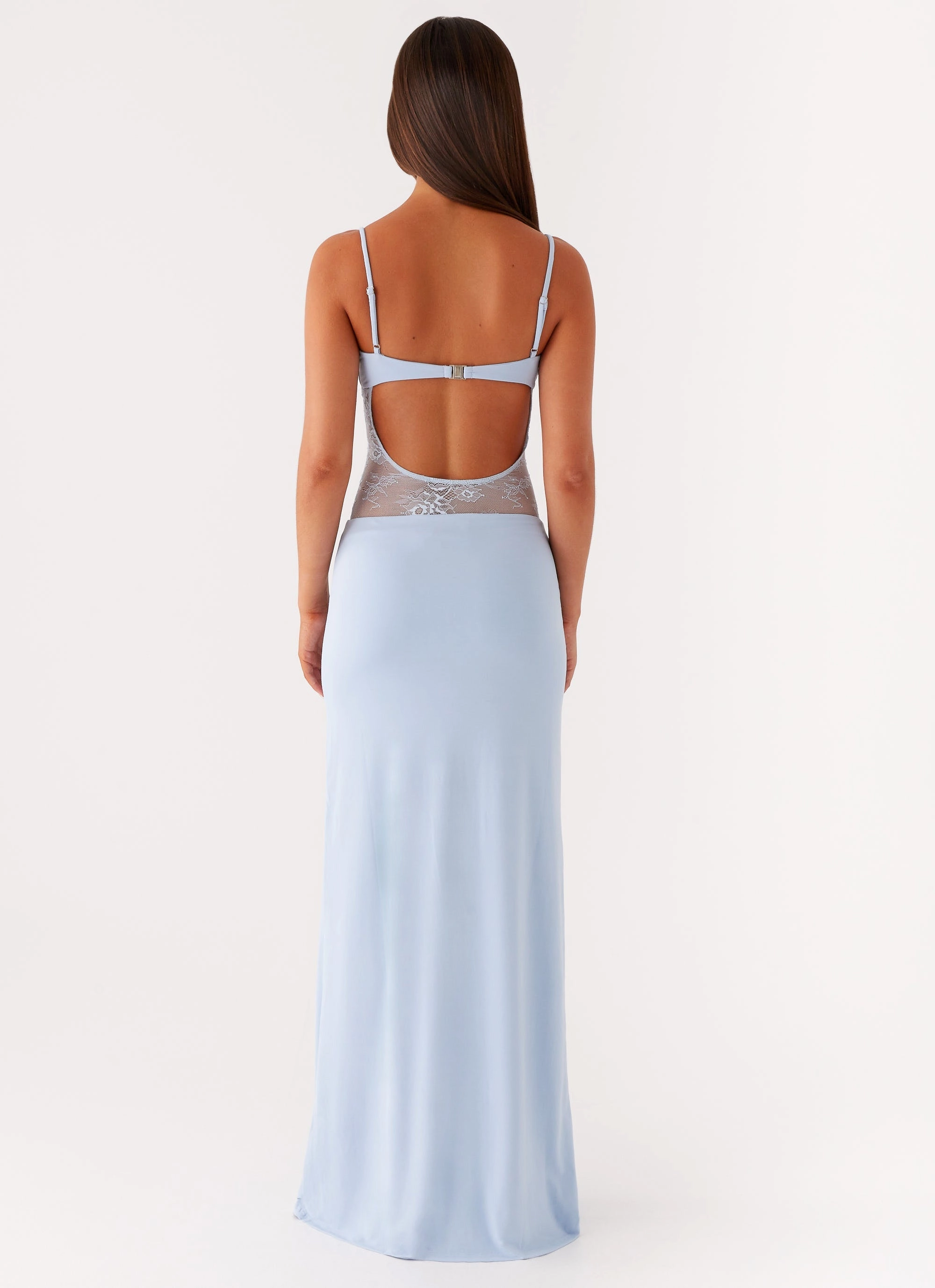 Textured Look Envy Maxi Dress - Blue