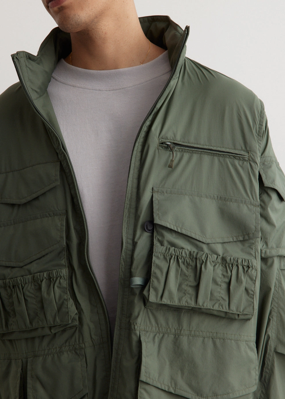 Structured Casual Fit Crisp Air Piece Tech Photographer Jacket