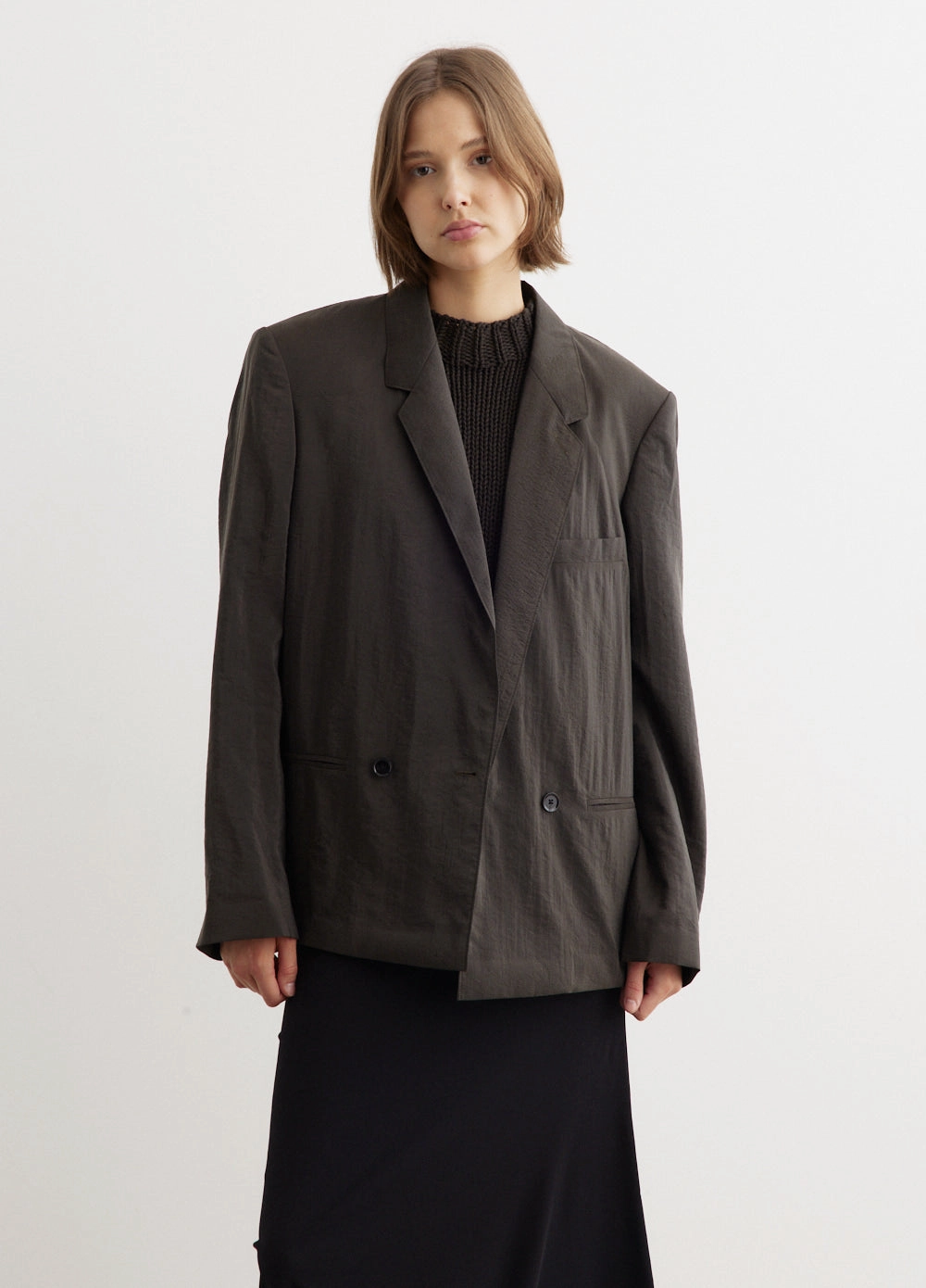 Waterproof Fabric Double Breasted Jacket