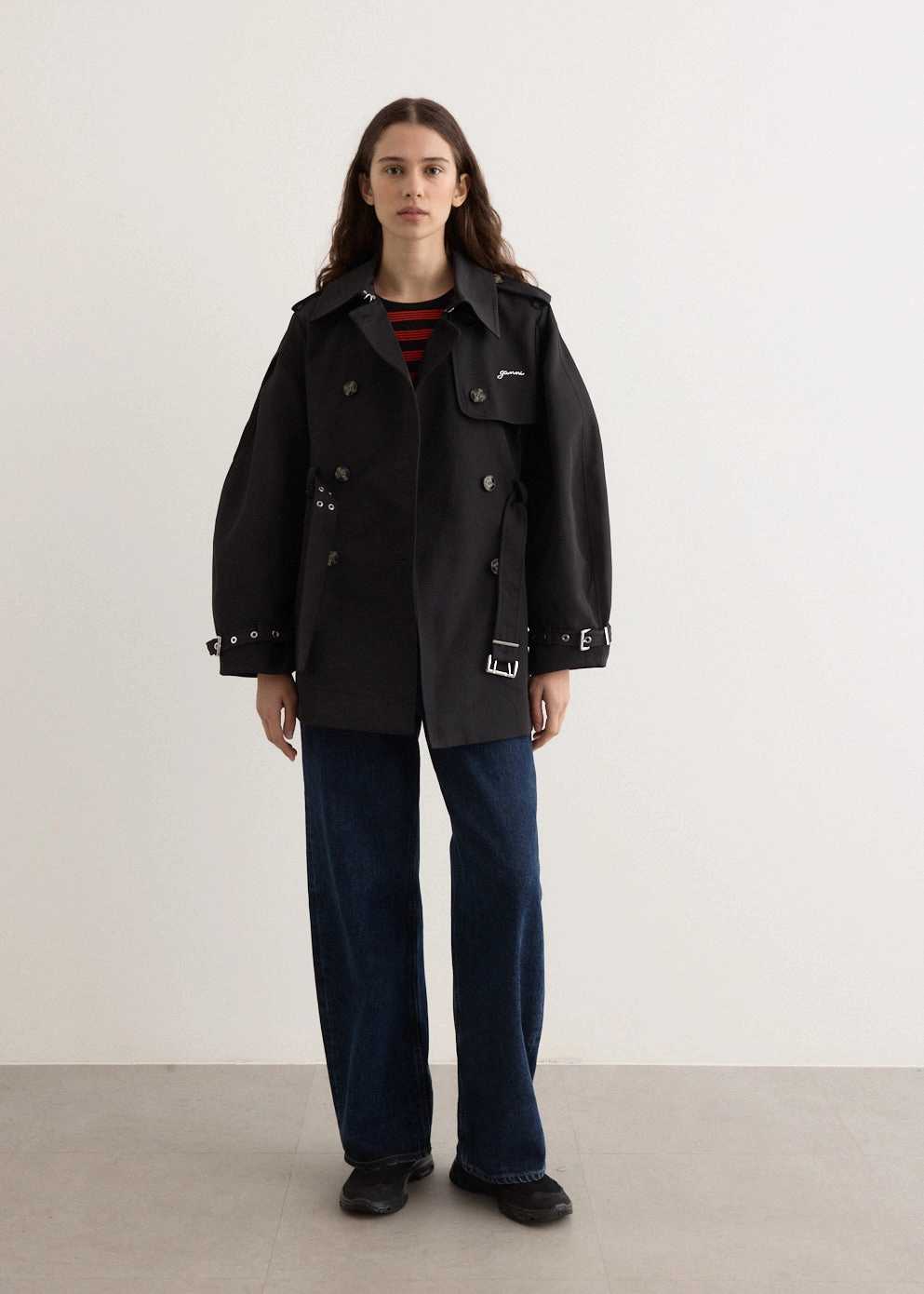 HeatRetentionTechnology Heavy Twill Midi Trench Coat