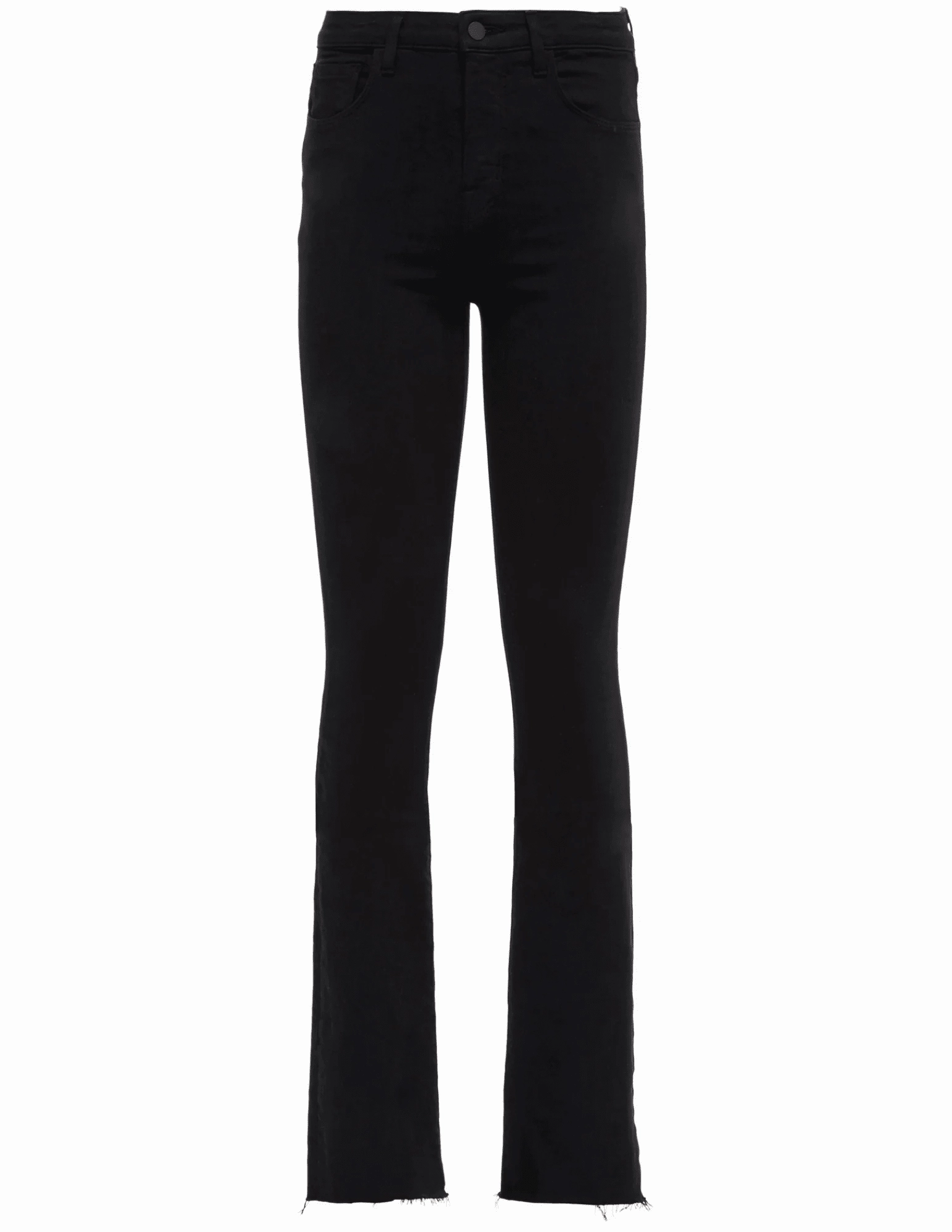 Artist Vibe Everyday Resilient material LAGENCE Ruth High Rise Straight Jeans In Noir