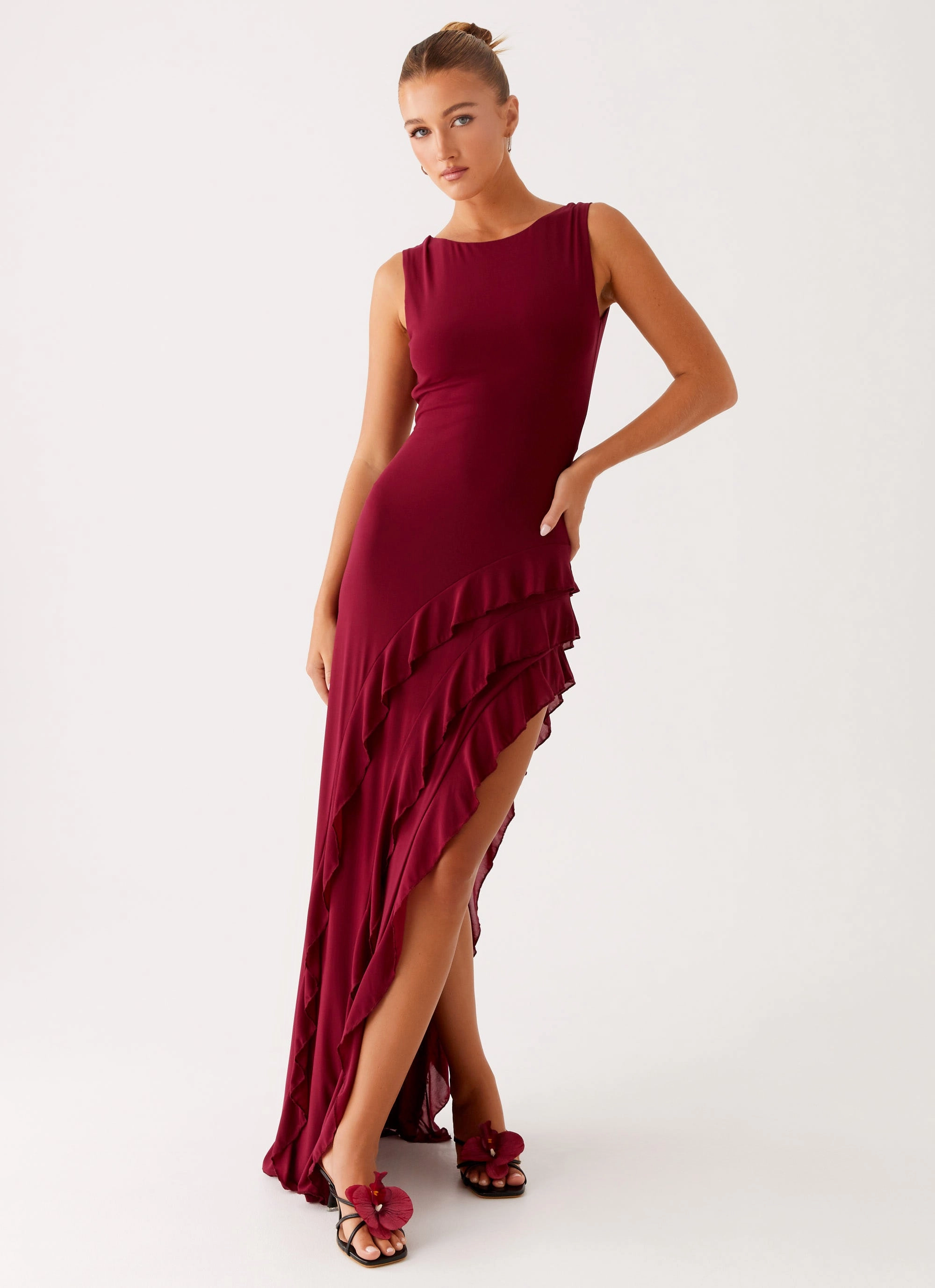 Light Flow Hendrix Maxi Dress - Raspberry Wine
