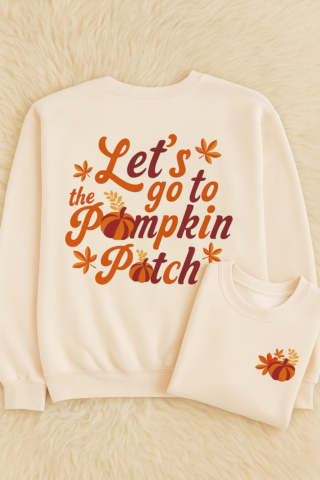Summer Casual safe for skin Pumpkin Patch Front/back Sweatshirt S-XL