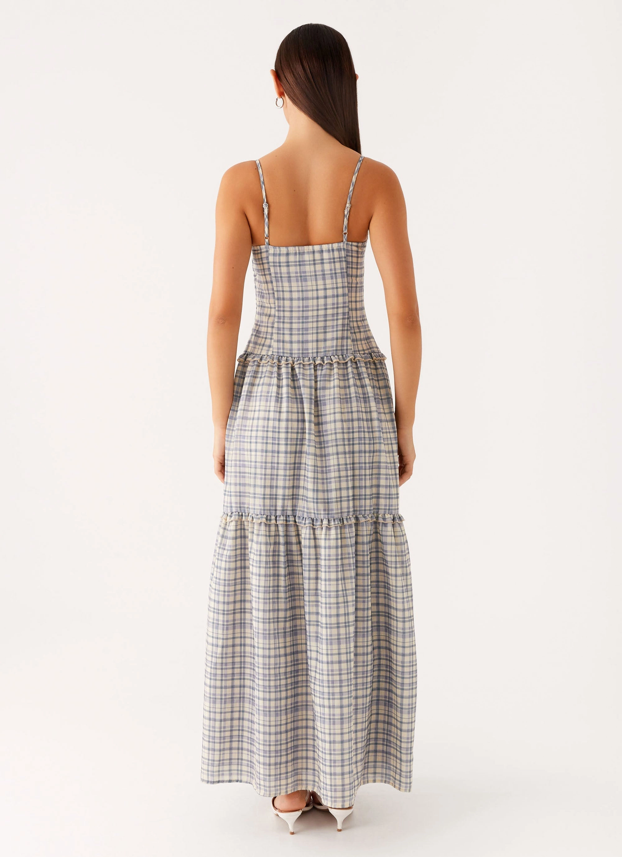 Hermie Midi Dress - Check Happy Scent