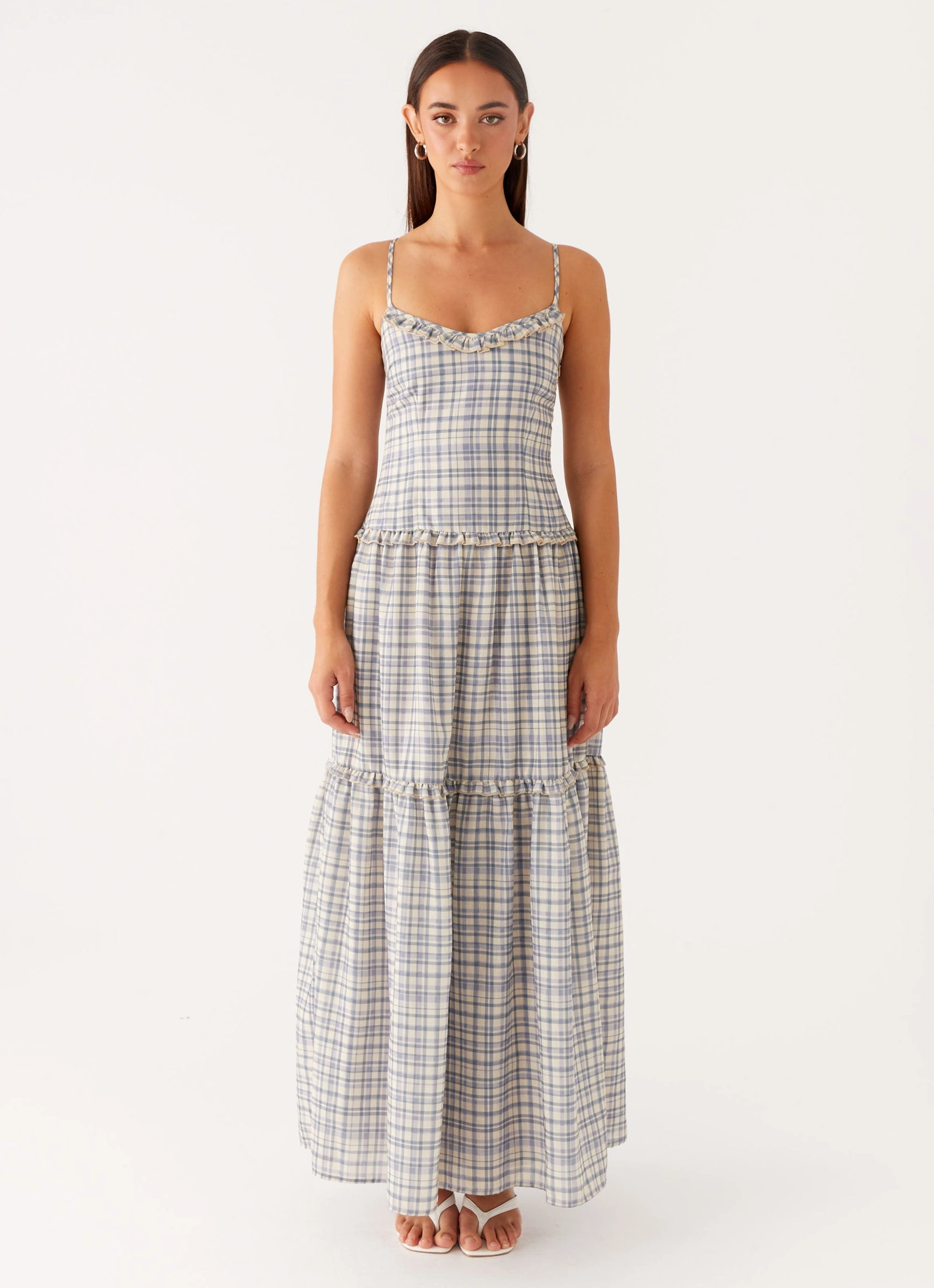 Chic and Stylish Hermie Midi Dress - Check