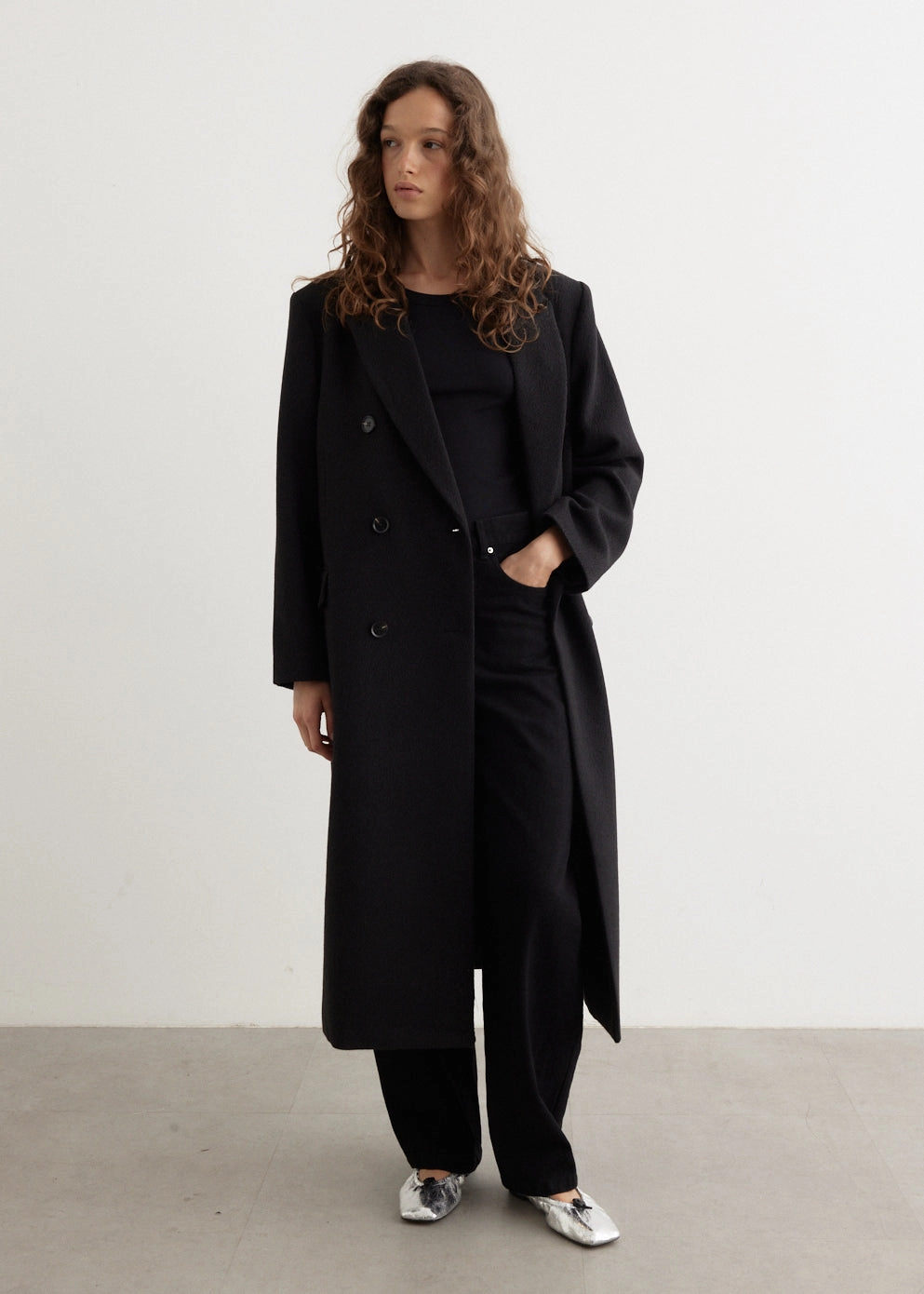 Anti Snag Fabric Sleek Casual Herring Textured Blazer Coat