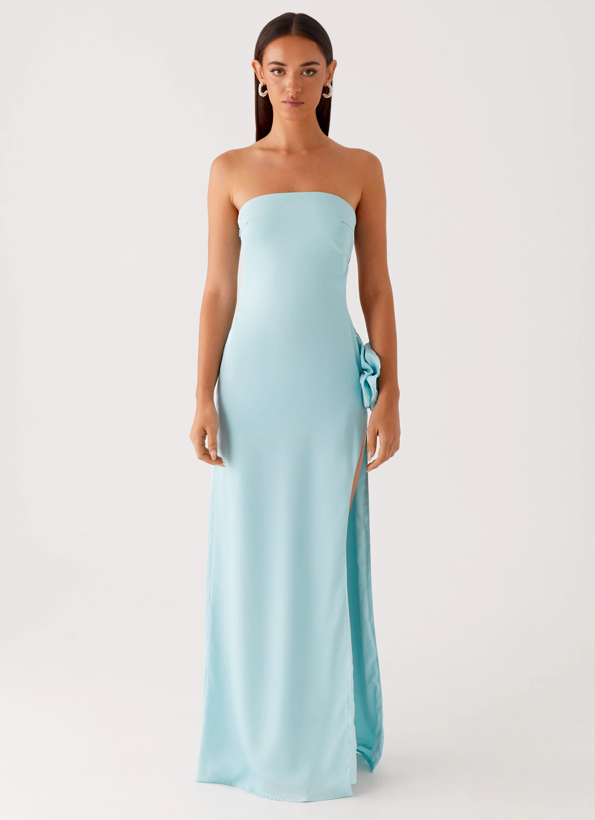 Tailored Fit Fenway Strapless Maxi Dress - Mint