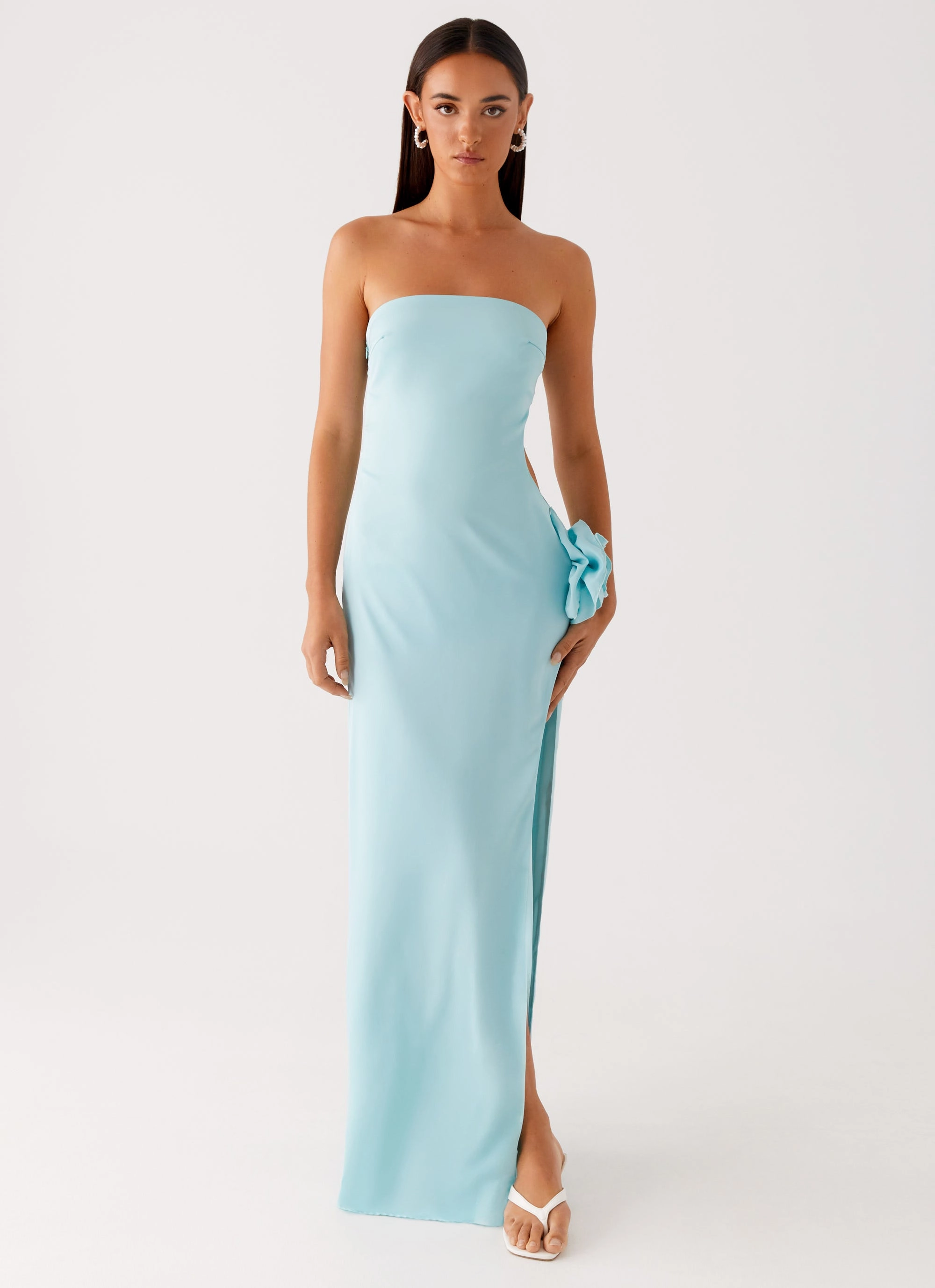Light Attitude Fenway Strapless Maxi Dress - Mint
