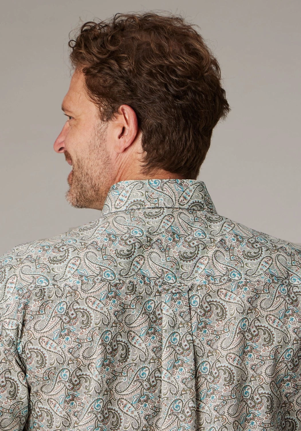 Roper Mens Sand Dune Paisley Brown 100% Cotton 1 Pkt S/S Shirt Minimalist fashion