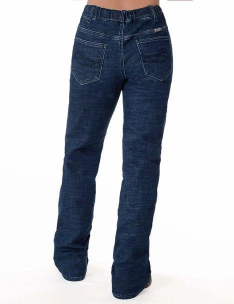 Cowgirl Tuff Mens Winter Tuff Dark Wash Cotton Blend Jeans Day To Night
