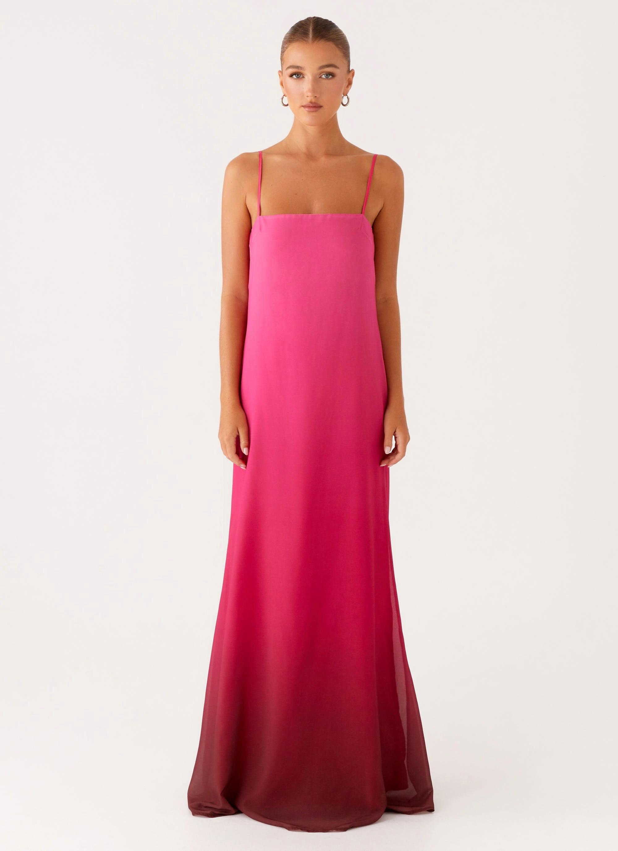 Marianne Maxi Dress - Fuchsia Gradient Resort-Wear