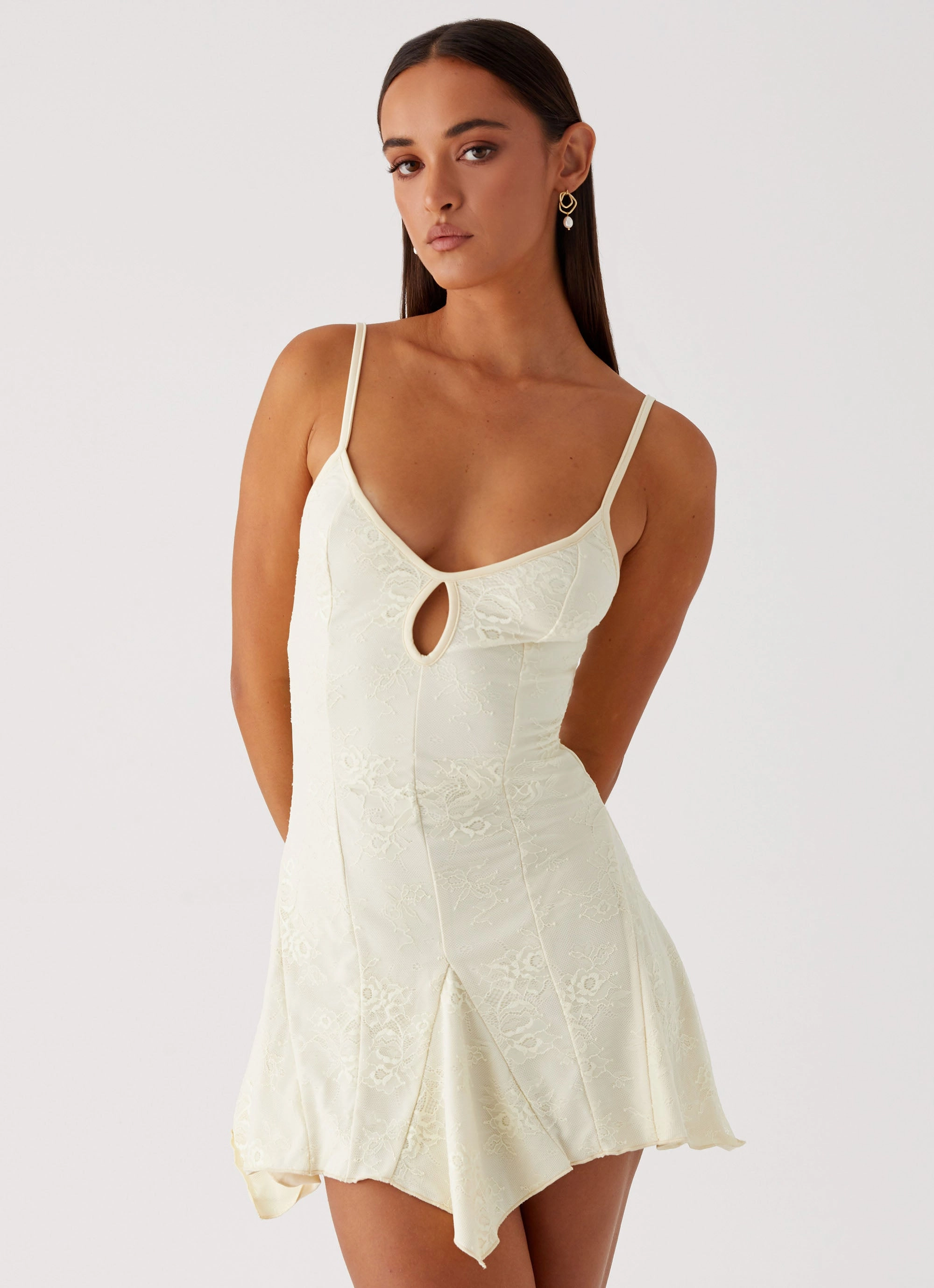 Stylish Design Surry Mini Dress - Yellow