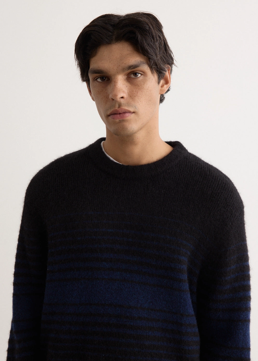 Platoon Crew Knit Minimalist Button Placket