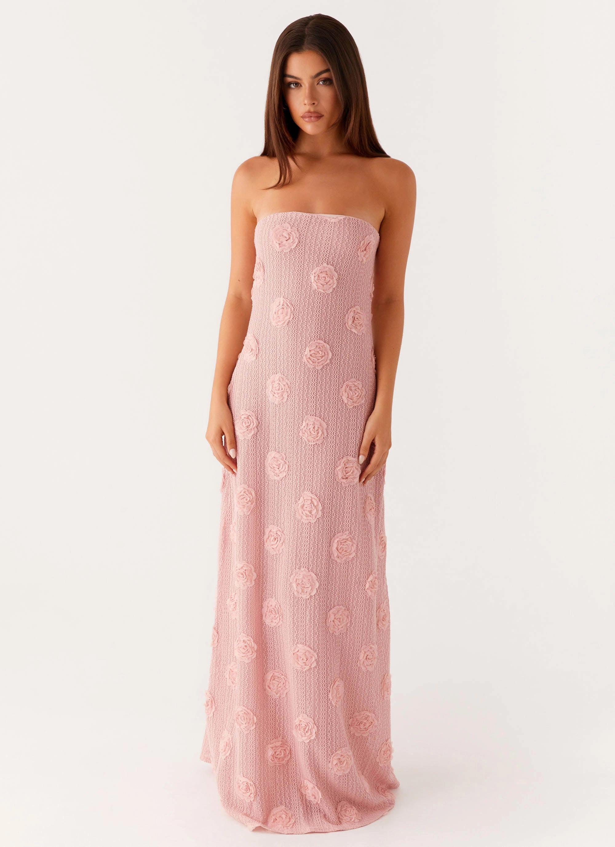 Holly Maxi Dress - Pink Relaxed Finish